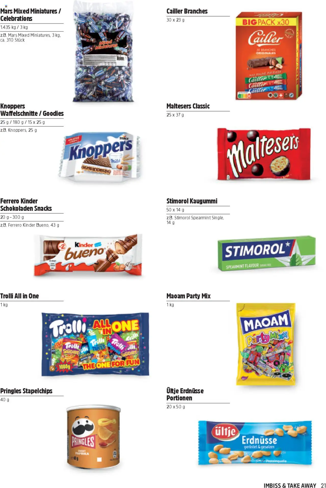 TopCC Aktionen Imbiss & Take Away  ab 06.06.2025 | Seite: 21 | Produkte: Erdnüsse, Celebrations, Mars, Chips
