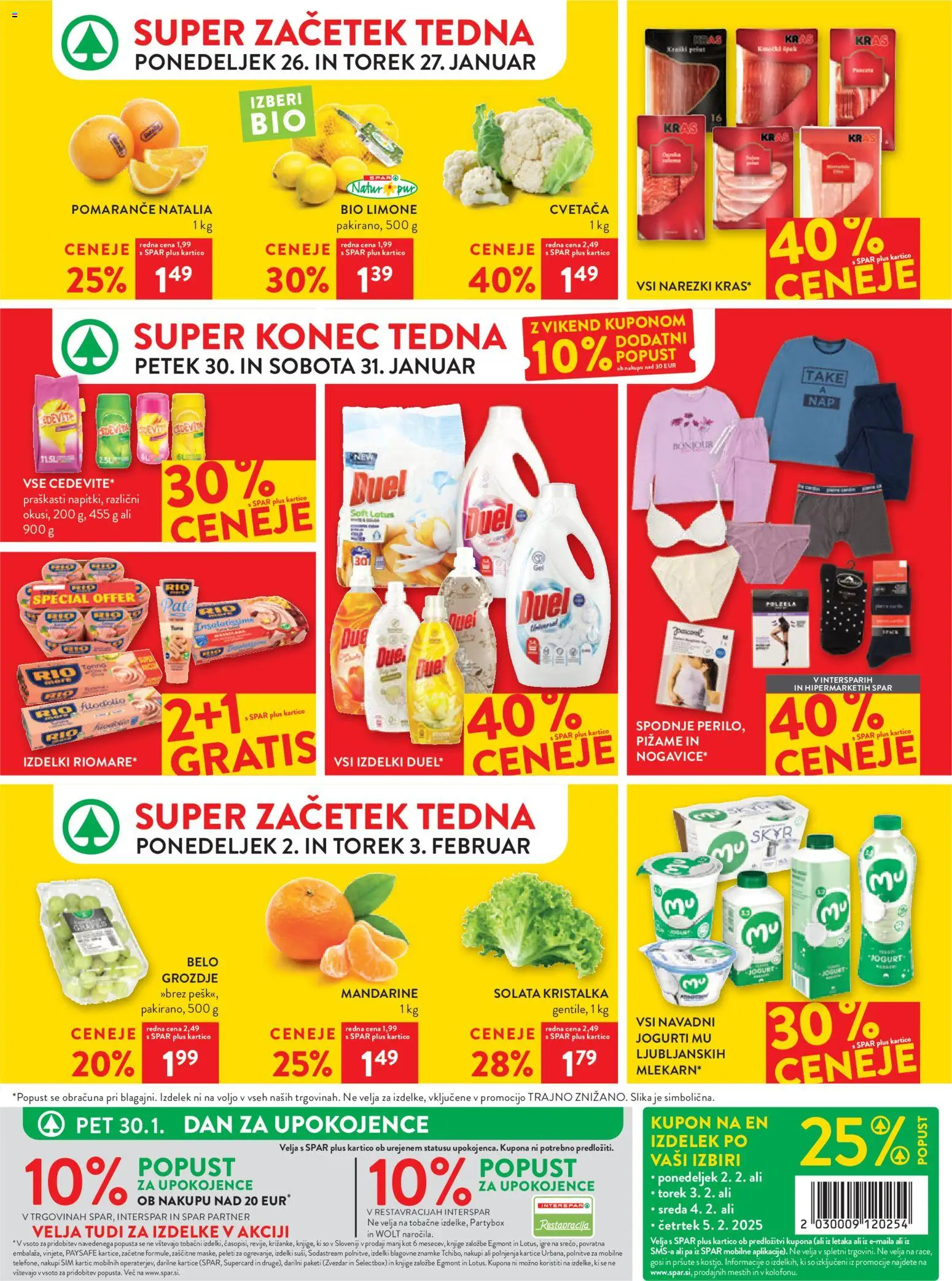 Novi Spar katalog ponudbe – veljaven od 28.01.2026 | Stran: 38 | Izdelki: Skyr, Jogurt, Mandarine, Solata