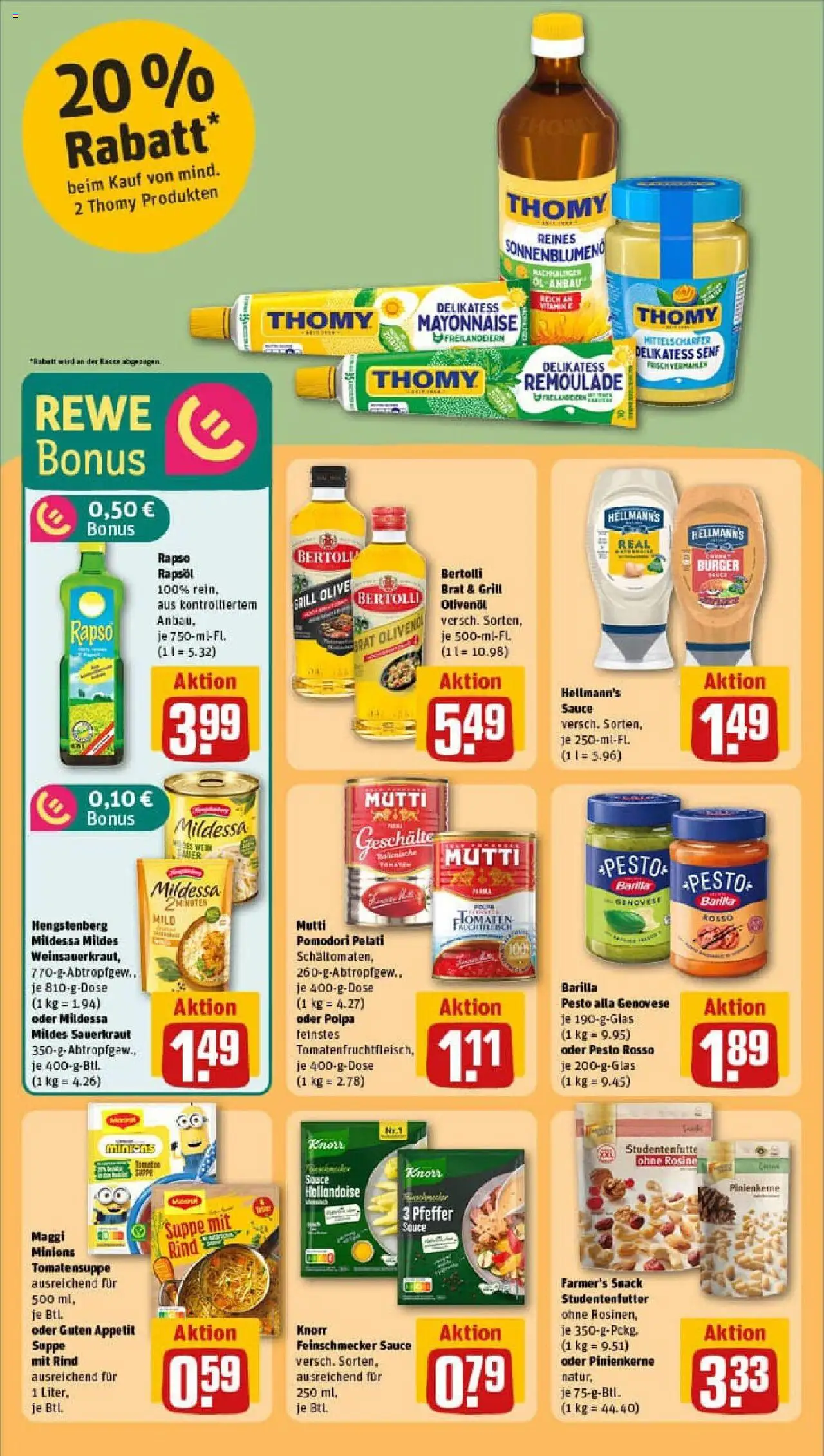 Rewe prospekt Herford	 – gültig ab 21.09.2025 | Seite: 26 | Produkte: Rapsöl, Burger, Mayonnaise, Rapso rapsol