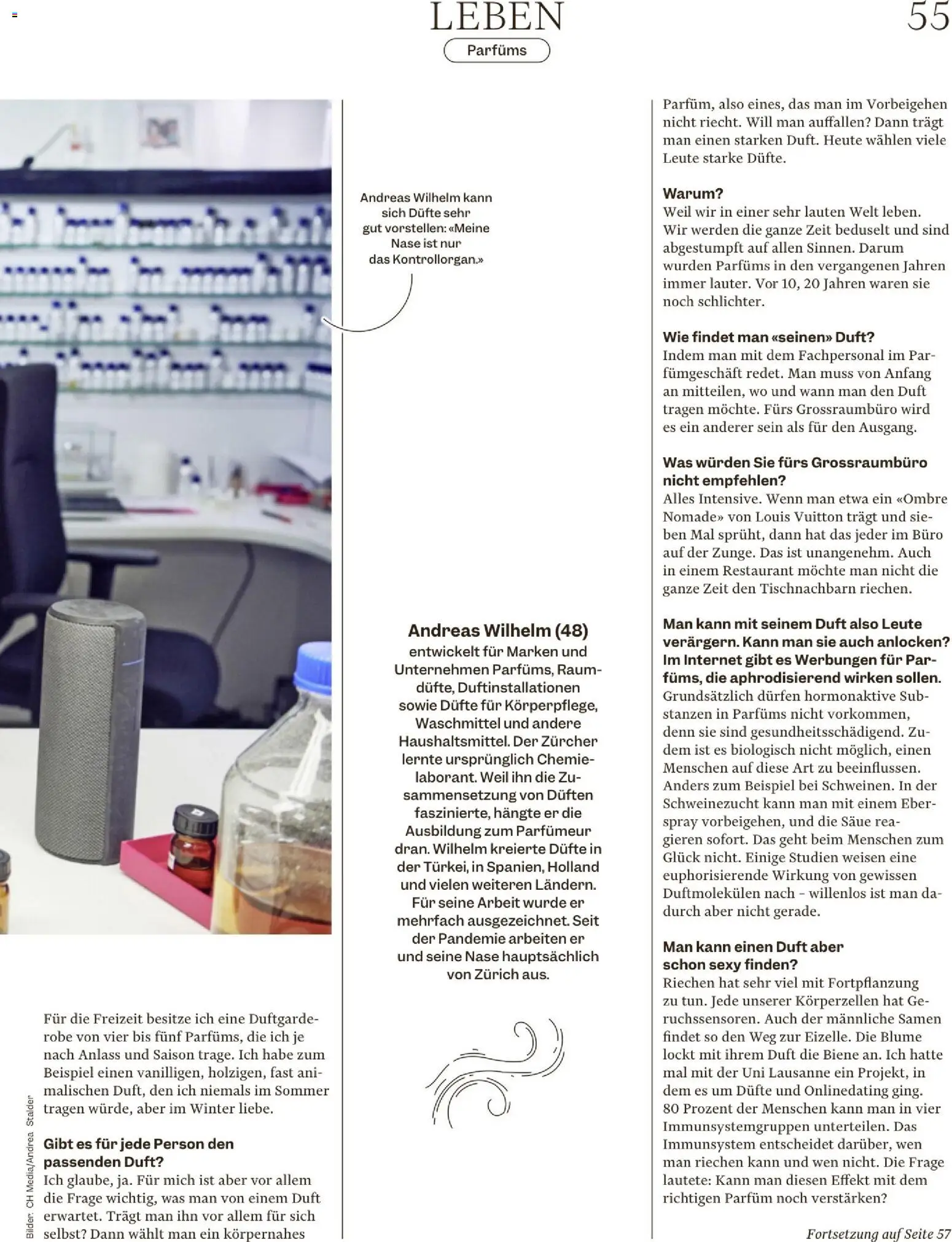 Migros Magazin – gültig ab 24.11.2025 | Seite: 55 | Produkte: Parfüm, Duft, Waschmittel, Bilder