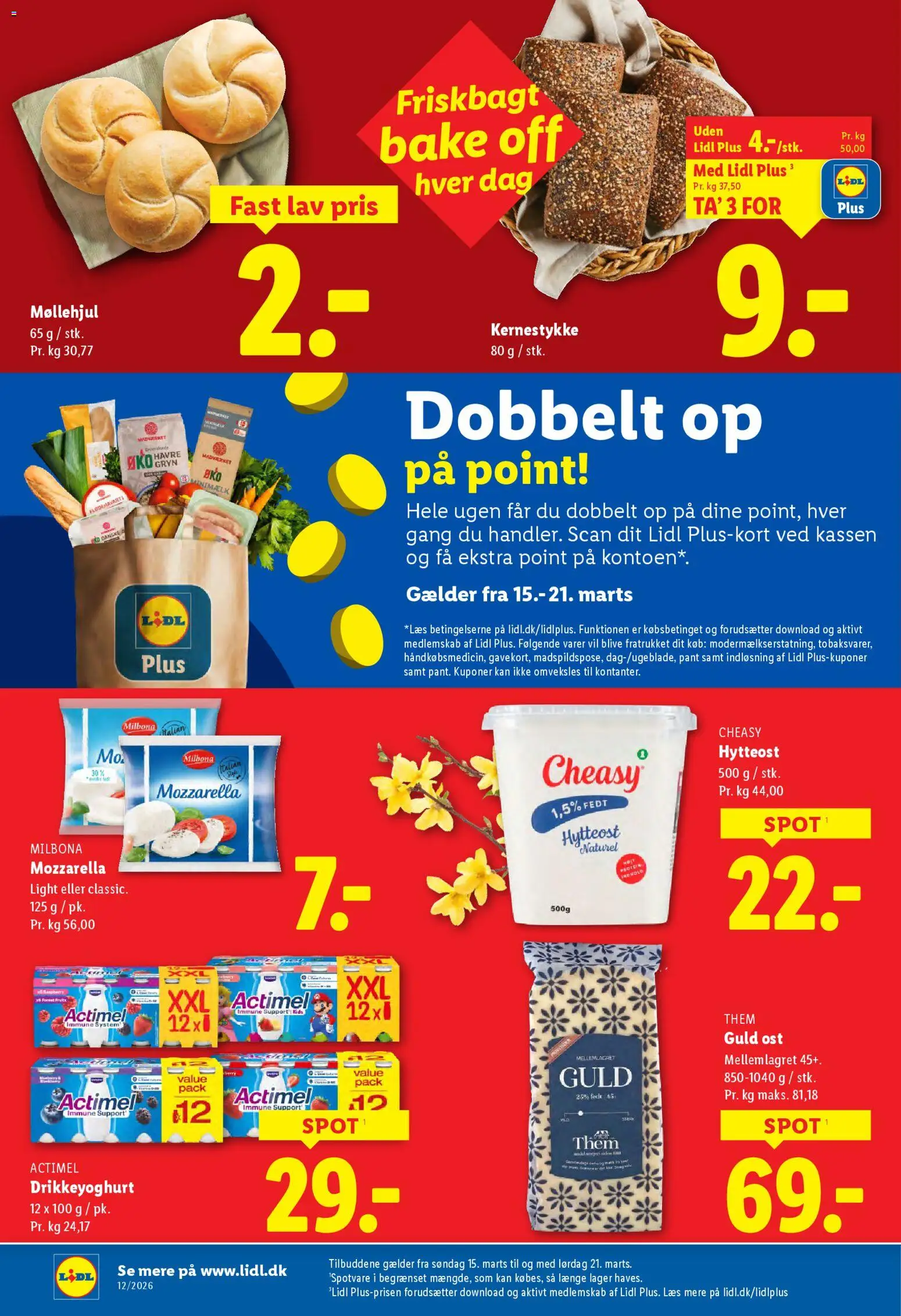 Lidl tilbudsavis – gyldig fra 15.03.2026 | Side: 20 | Produkter: Ost, Hytteost, Drikkeyoghurt, Søm