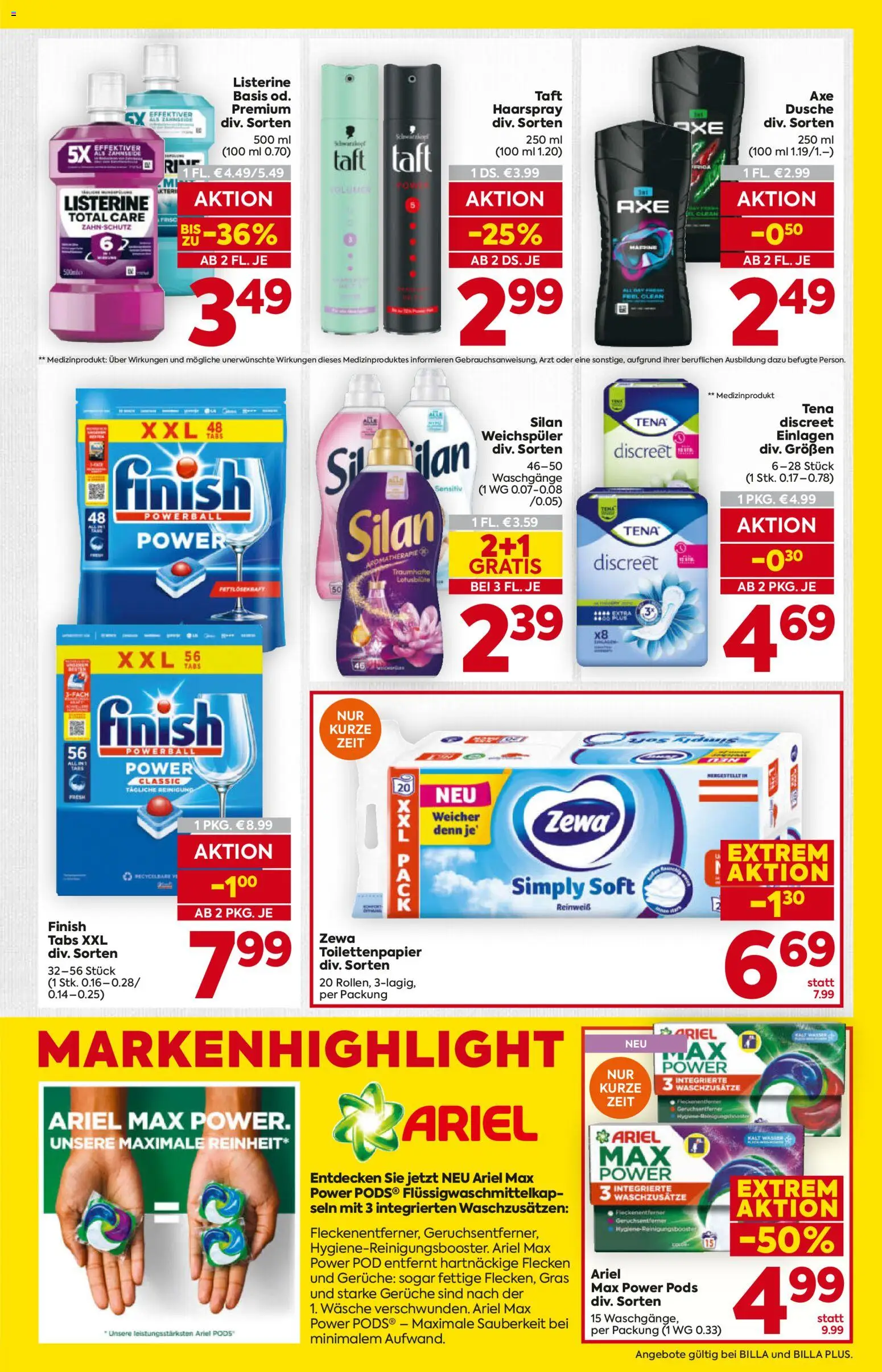 Billa Flugblatt - Oberösterreich gültig ab 12.02.2026 | Seite: 19 | Produkte: Dusche, Haarspray, Weichspüler, Fleckenentferner