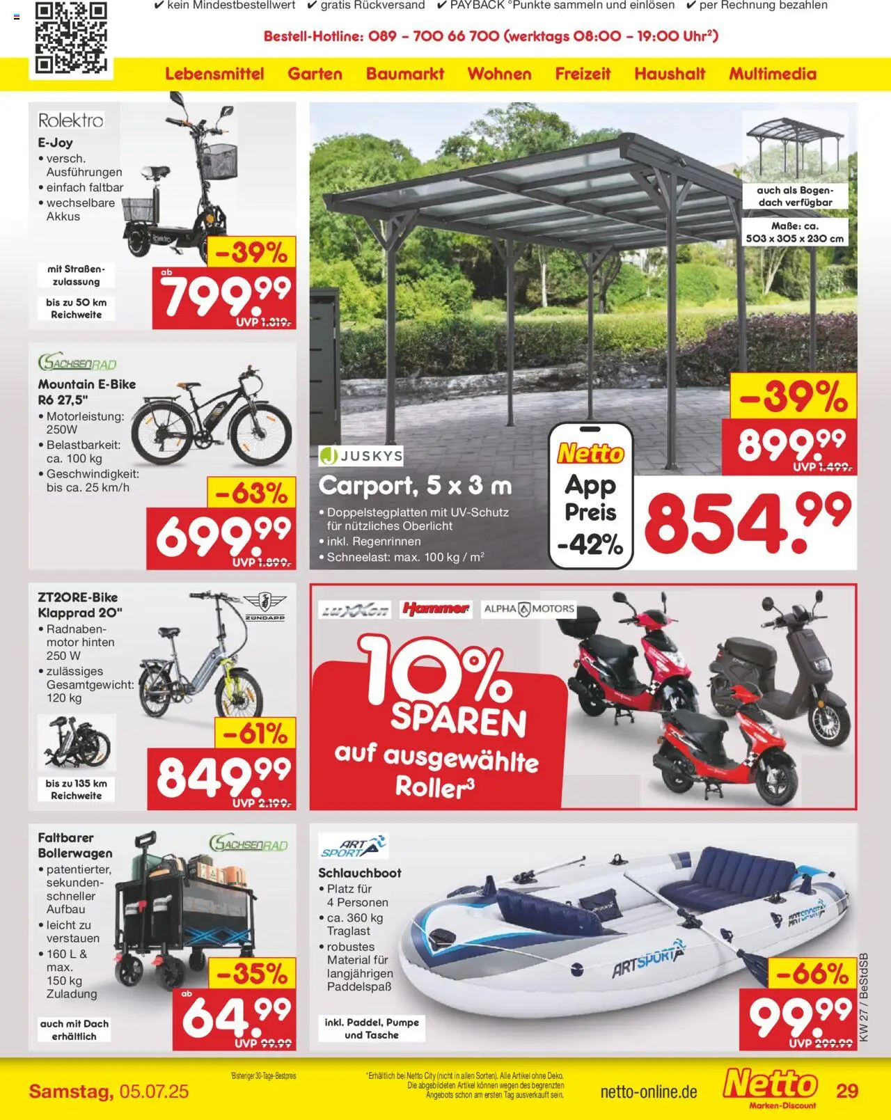 Netto Marken-Discount Prospekt 	 - gültig ab dem 30.06.2025 | Seite: 41 | Produkte: Tasche, E-Bike