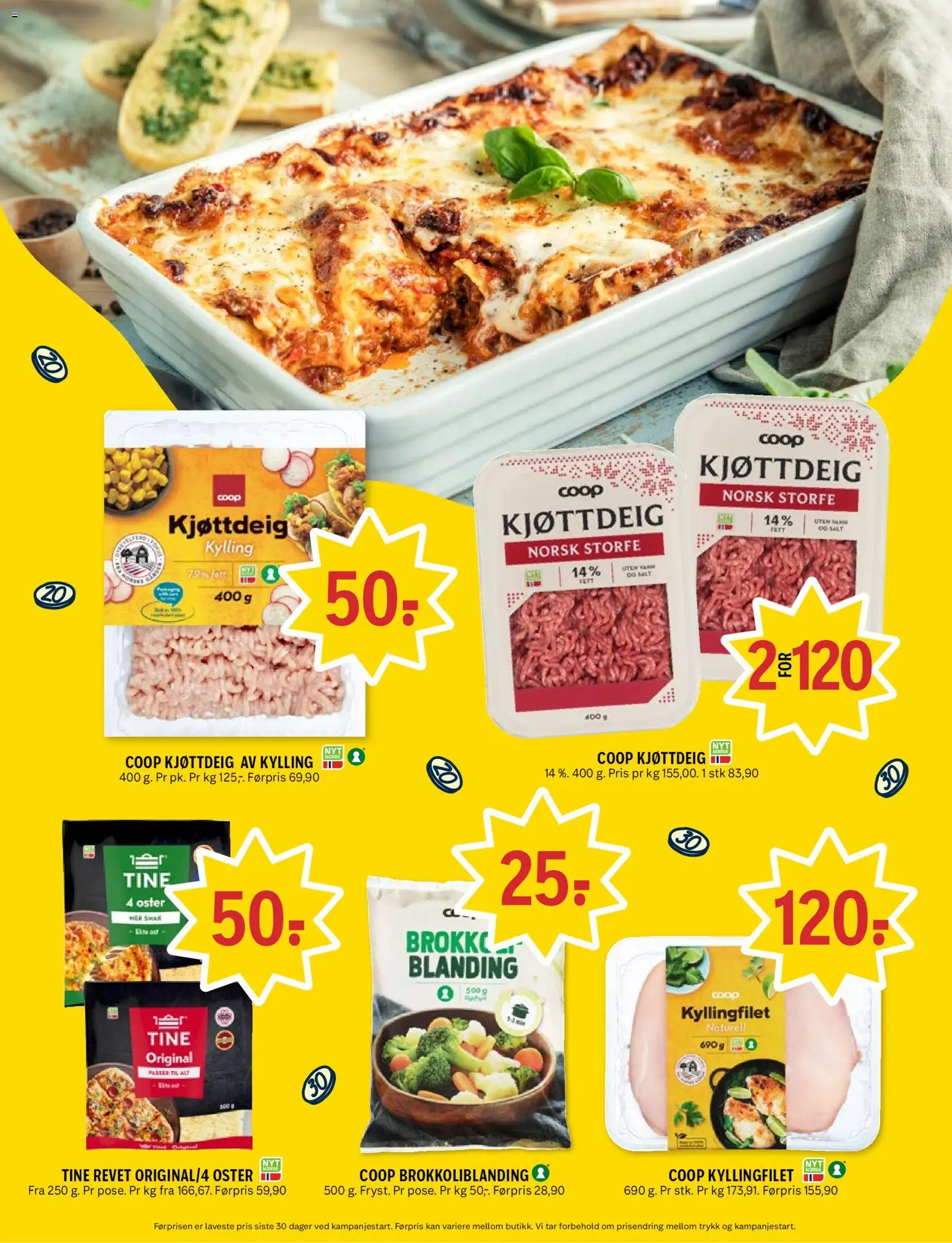 {H1} | Side: 5 | Produkter: Kylling, Kjøttdeig, Суміш дитяча