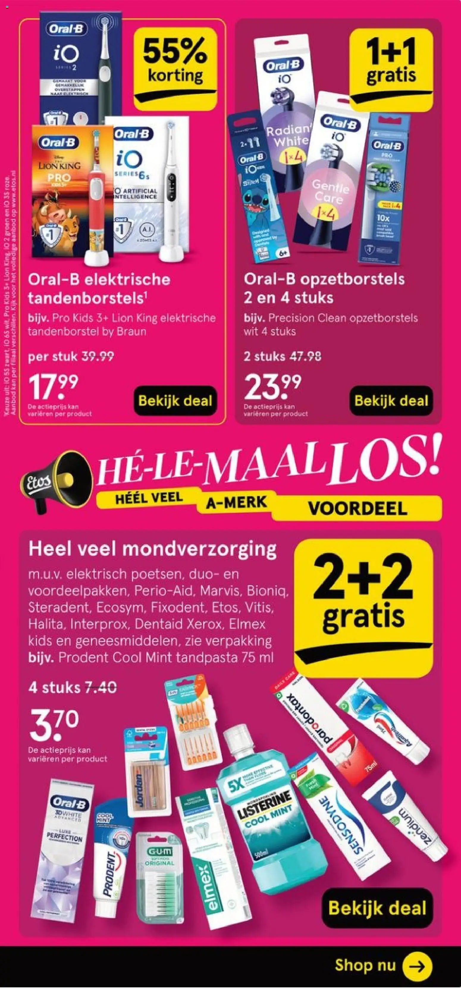 {H1} | Pagina: 5 | Producten: Tandpasta, Gum, Elektrische tandenborstel, Mondverzorging