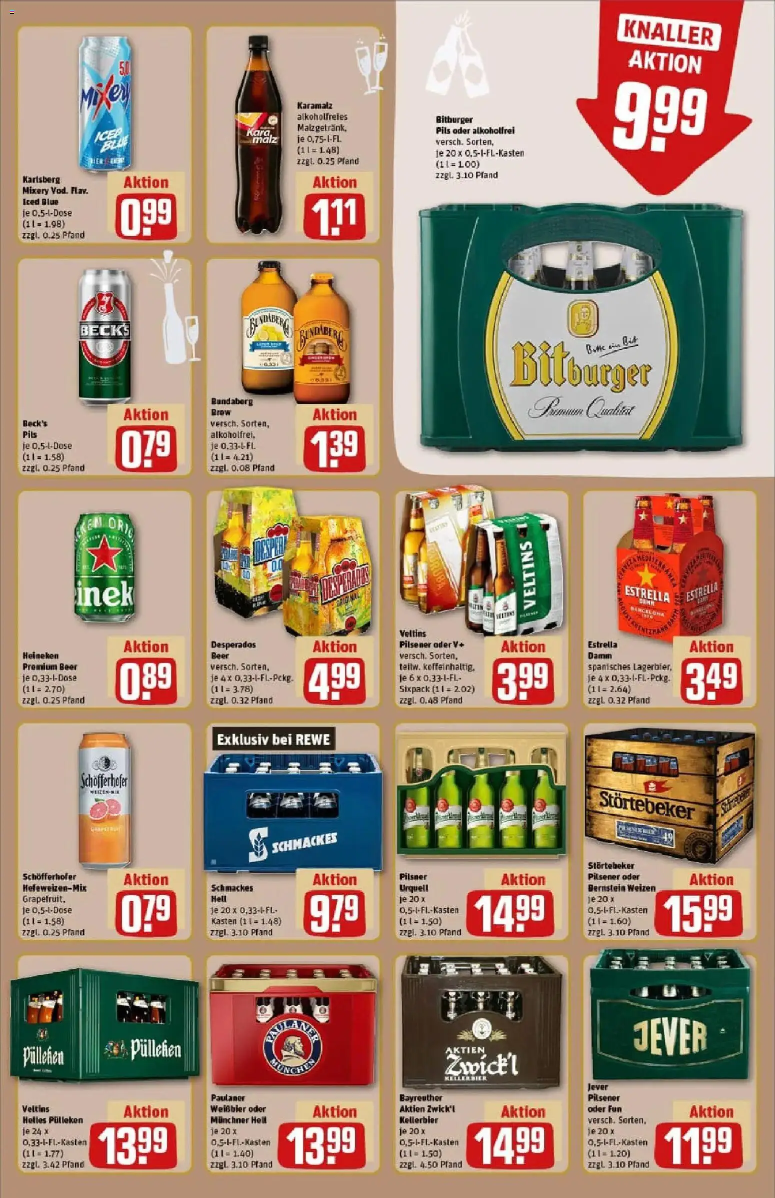 Rewe prospekt Siegen / Geisweid	 – gültig ab 22.12.2025 | Seite: 17 | Produkte: Bitburger, Heineken, Jever, Paulaner