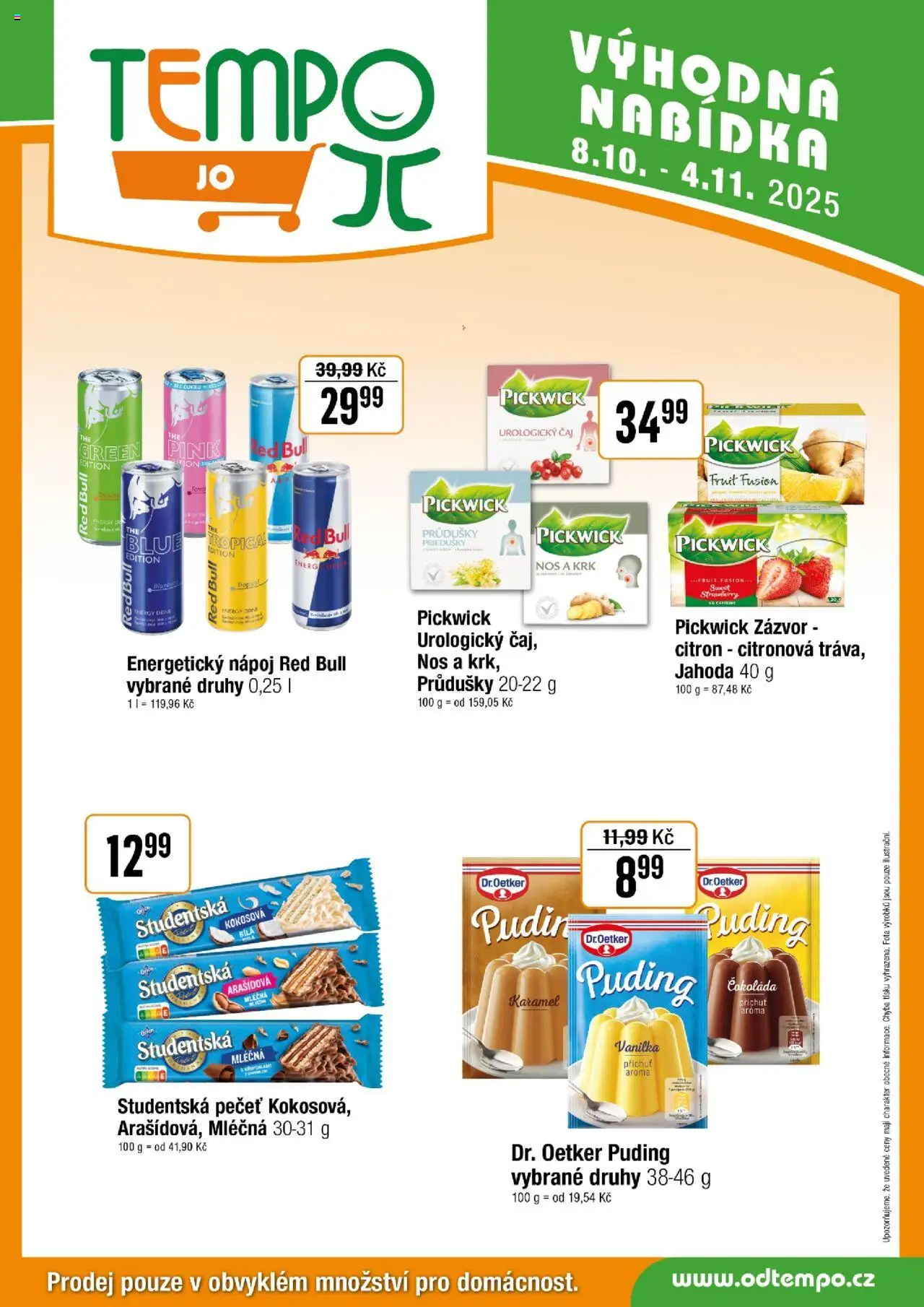Tempo leták - JO od 08.10.2025 | Strana: 6 | Produkty: Studentská pečeť, Citron, LED, Energy drink