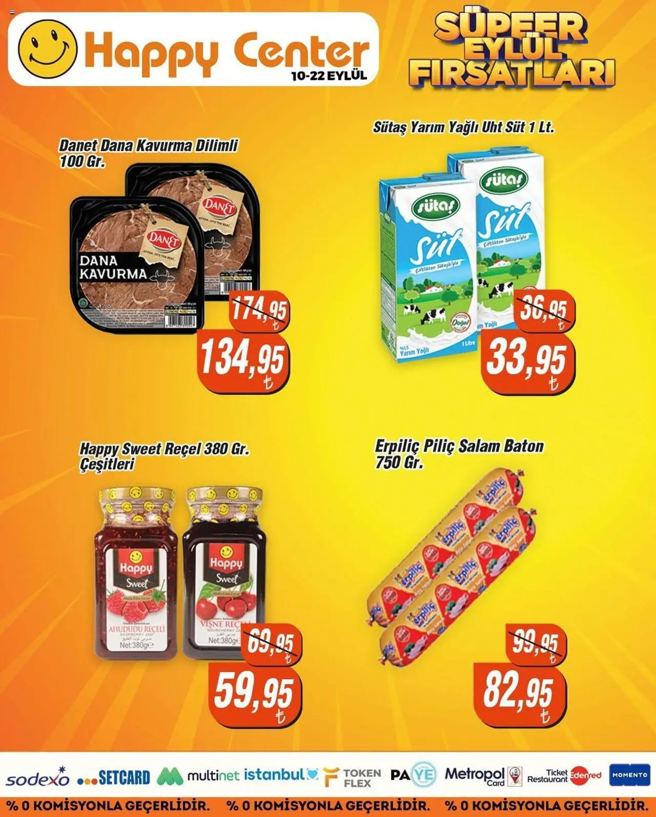 Happy Center Katalog - 10.09.2025 tarihinden itibaren geçerlidir | Sayfa: 10 | Ürünler: Süt, Salam, Vişne, Ahududu