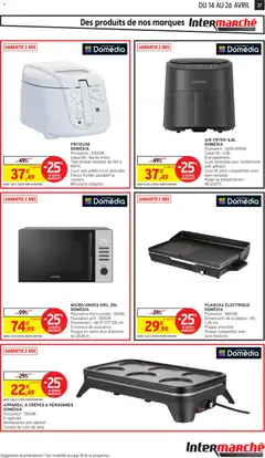 Intermarché - Prévisualisation de Intermarché - Découvrez nos offres de la semaine valide à partir de 14.04.2026 | Page: 37 | Produits: Micro-ondes gril, Friteuse, Frites, Gril