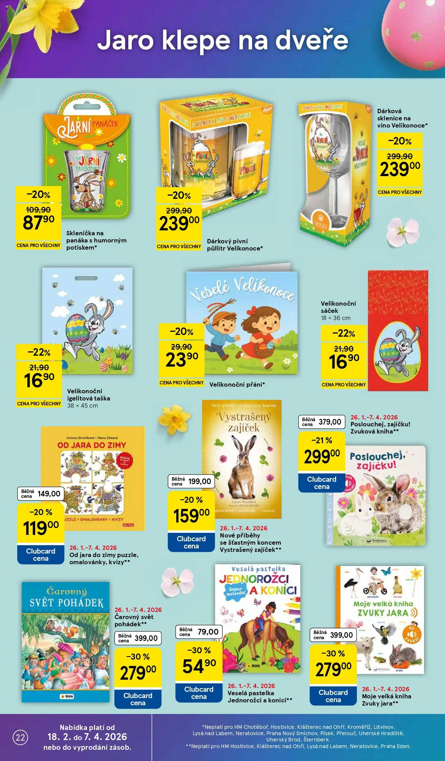 Tesco leták - Hypermarket od 04.03.2026 | Strana: 22 | Produkty: Kniha, Sklenička, Taška, Sklenice