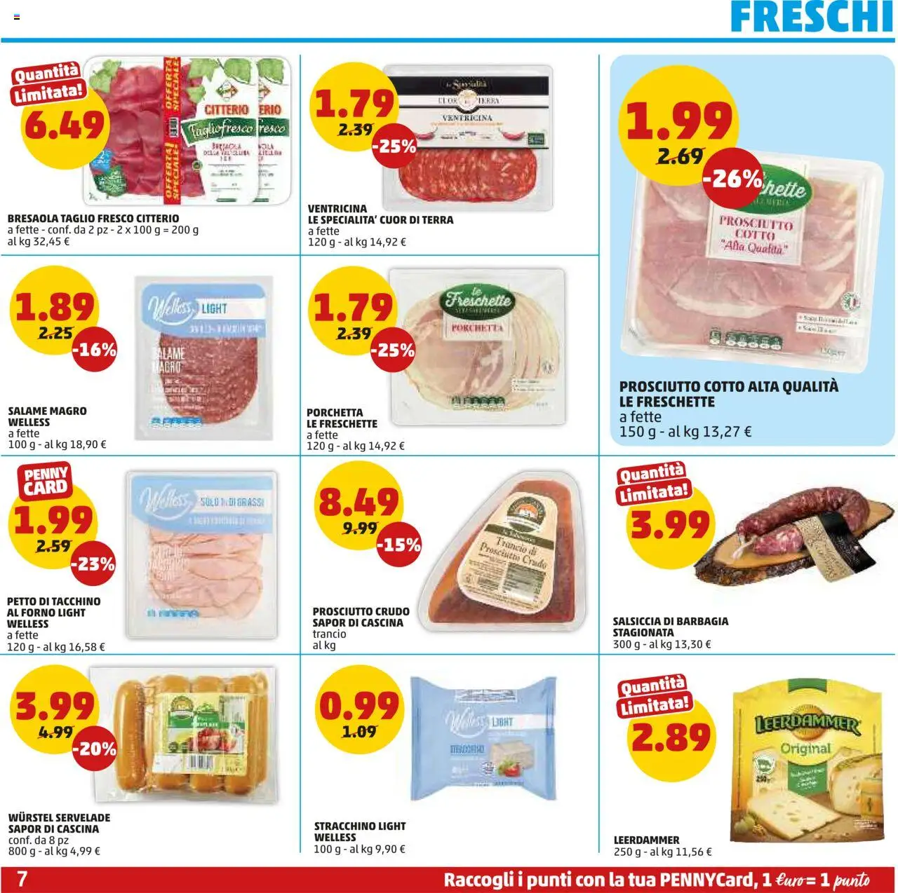 Volantino PENNY del 05.06.2025 | Pagina: 7 | Prodotti: Salame, Bresaola, Salsiccia, Terra