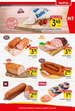 Piotruś Pan Gazetka od 11.09.2025 | Strona: 5 | Produkty: Kiełbasa, Kurczak, Schab, Wędliny