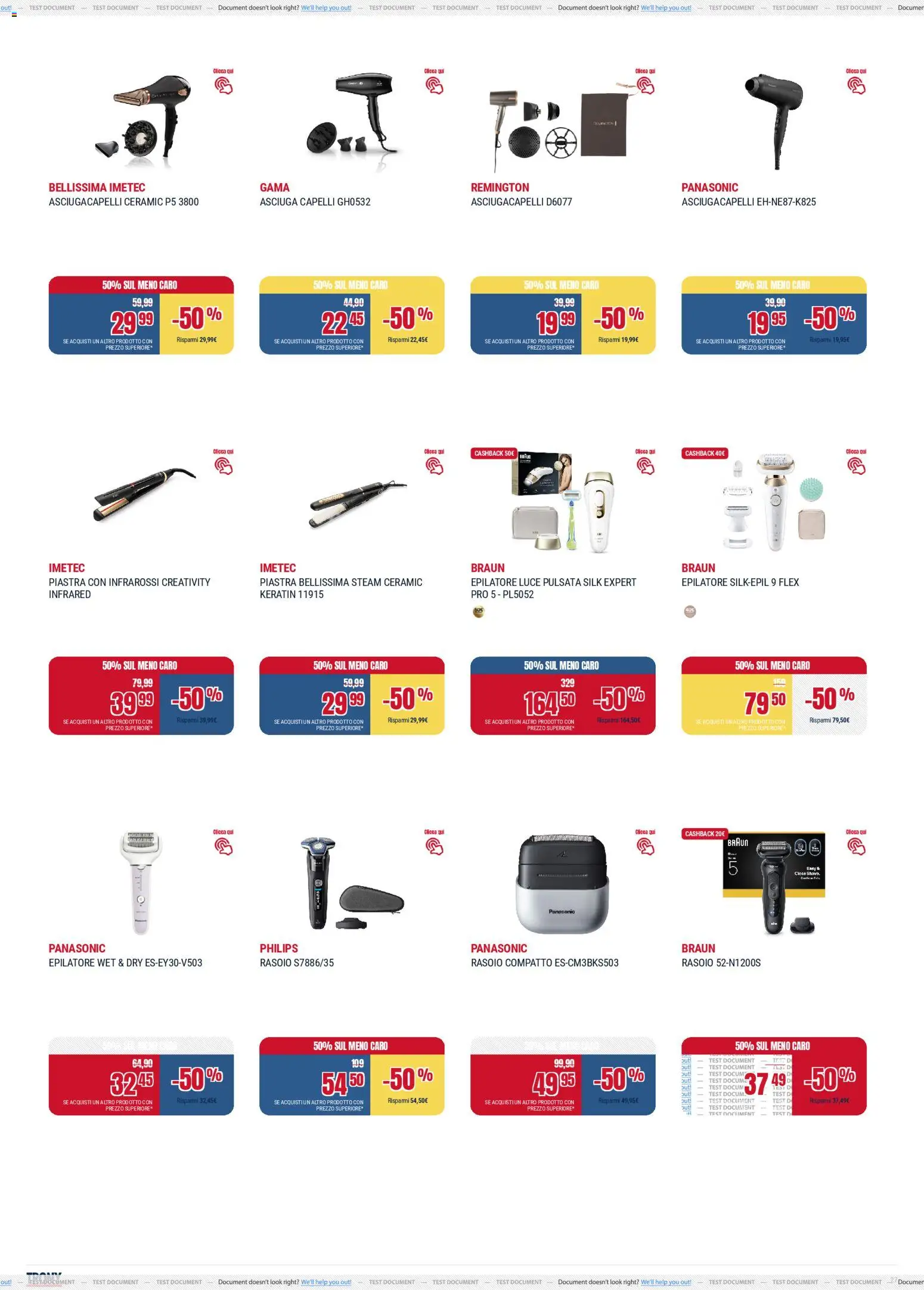 Volantino Trony del 04.12.2025 | Pagina: 27 | Prodotti: Rasoio, Epilatore, Asciugacapelli