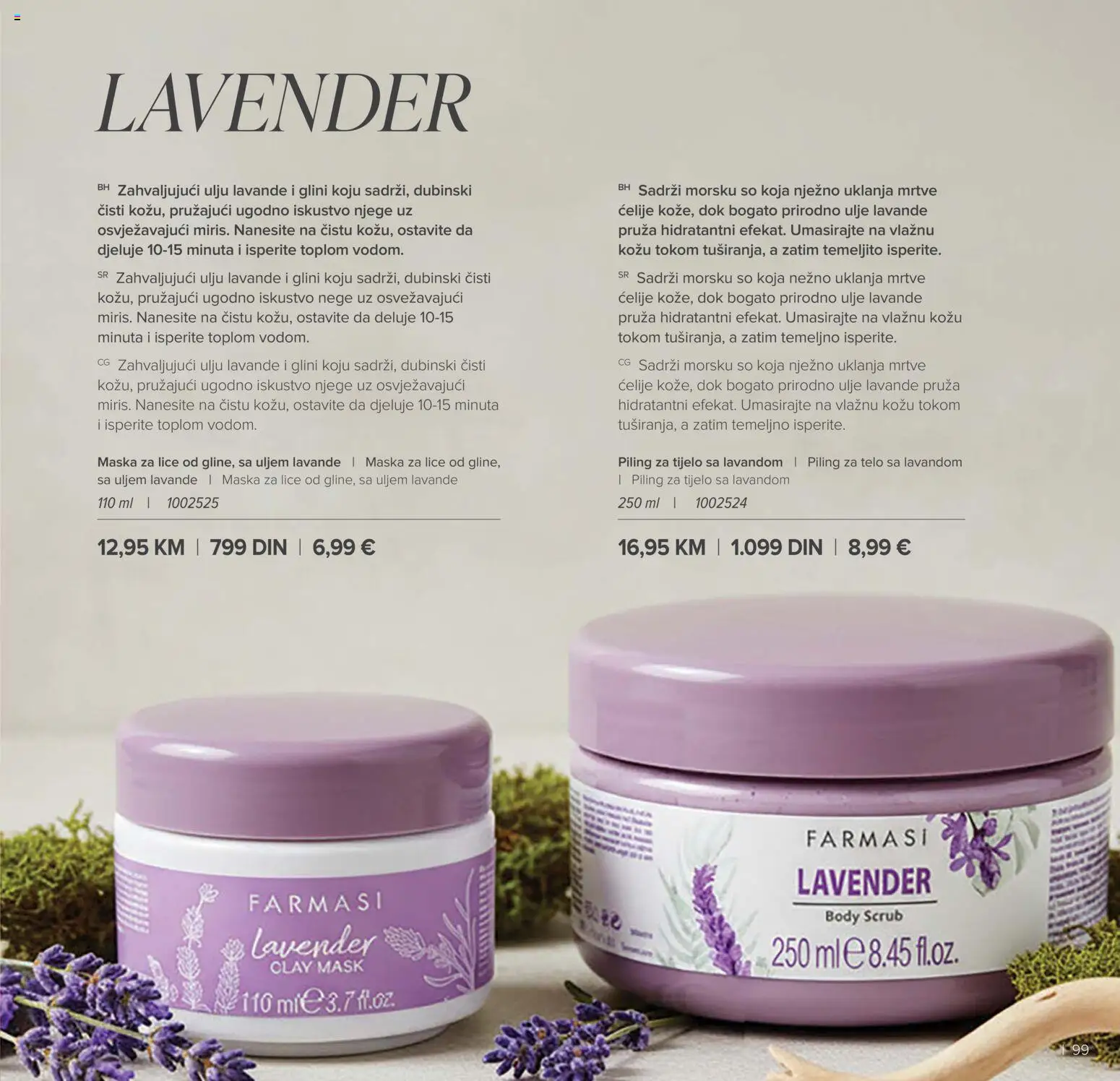 Farmasi katalog - važi od 01.03.2026 | Strana: 99 | Proizvode: So, Maska, Piling, Ulje