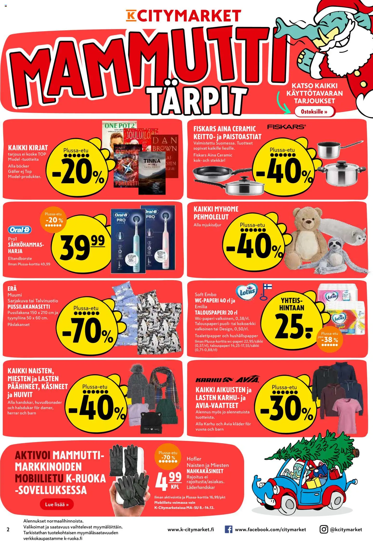 K-Citymarket tarjoukset – voimassa 08.12.2025 alkaen | Sivu: 2 | Tuotteet: Harja, Keitto, Pehmolelut, Tyynyliina