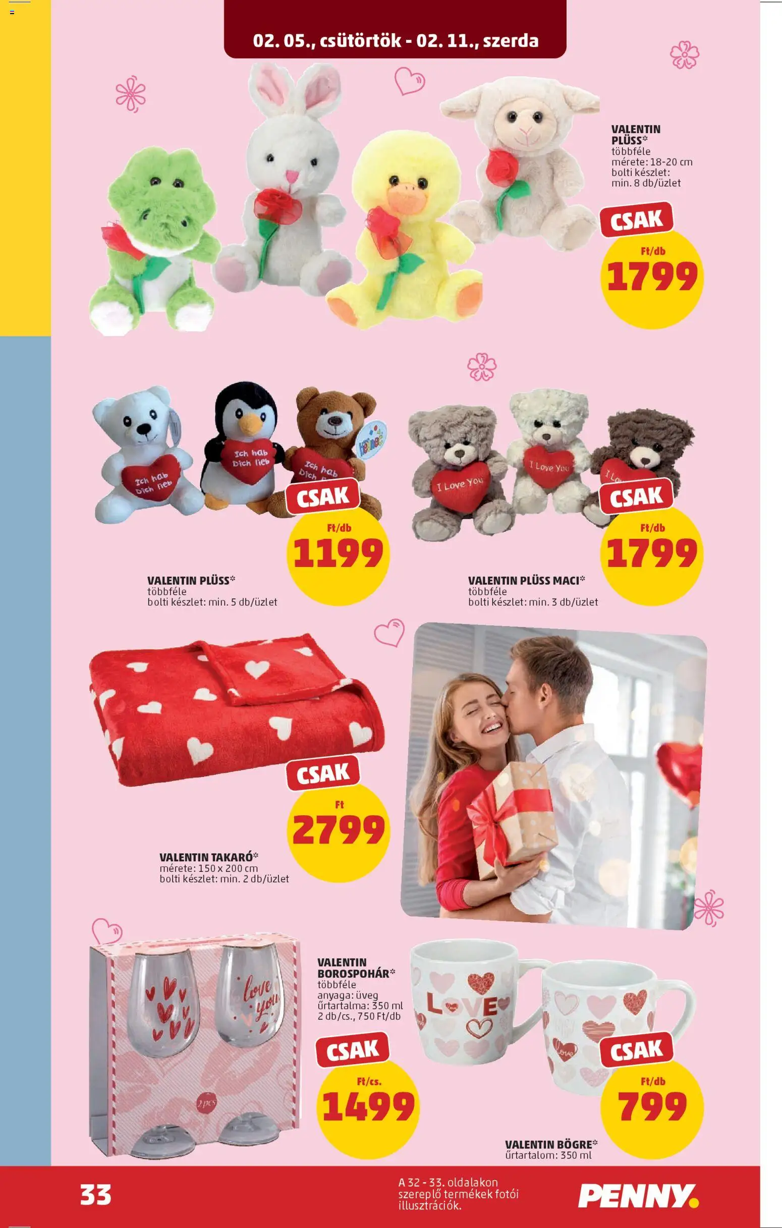 PENNY akciós ujság - amely érvényes a következő dátumtól: 05.02.2026 | Oldal: 37 | Termékek: Plüss, Borospohár