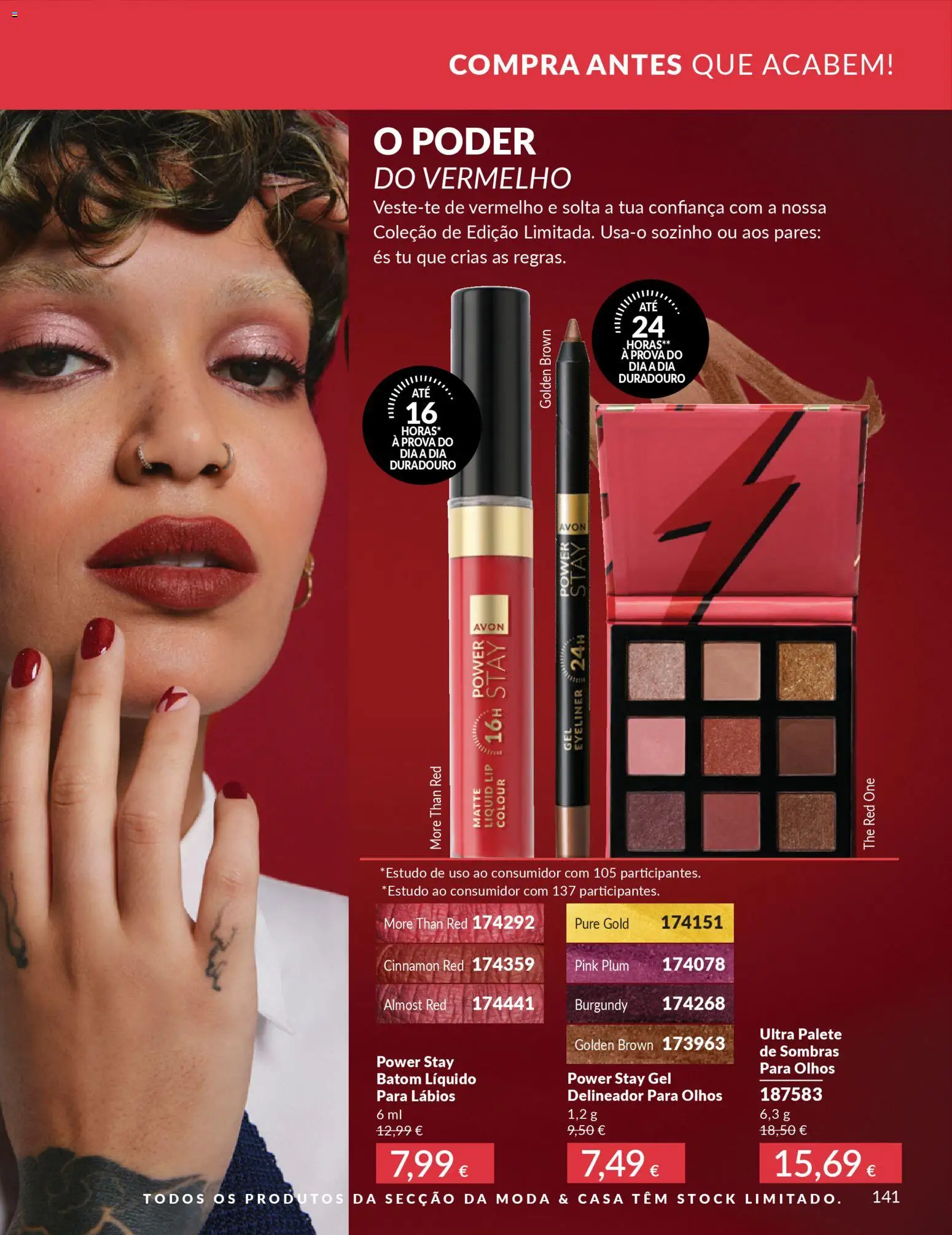 Catálogo Avon Campanha 3 │ válido de 01.03.2026 | Página: 159 | Produtos: Delineador, Batom, Sombras