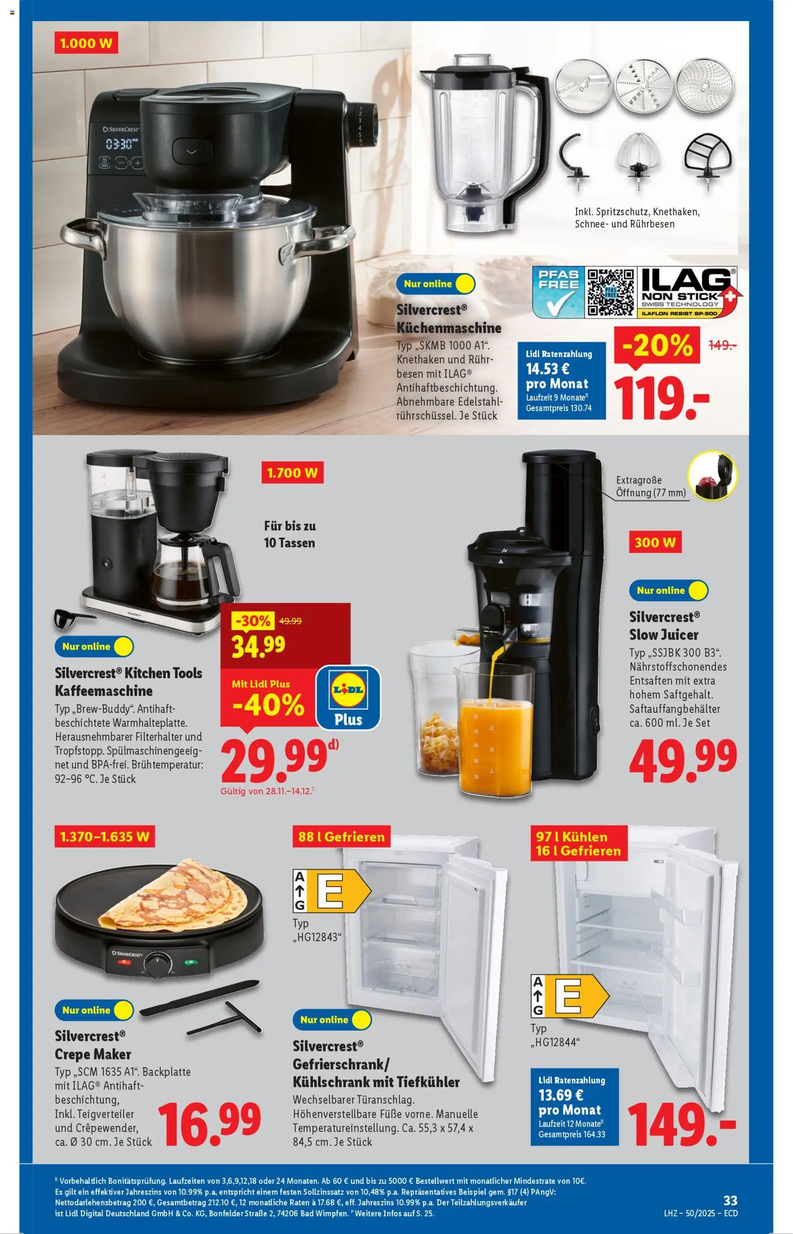 Lidl - Prospekt – gültig ab 08.12.2025 | Seite: 5 | Produkte: Kaffeemaschine, Rührbesen, Bad, Kühlschrank