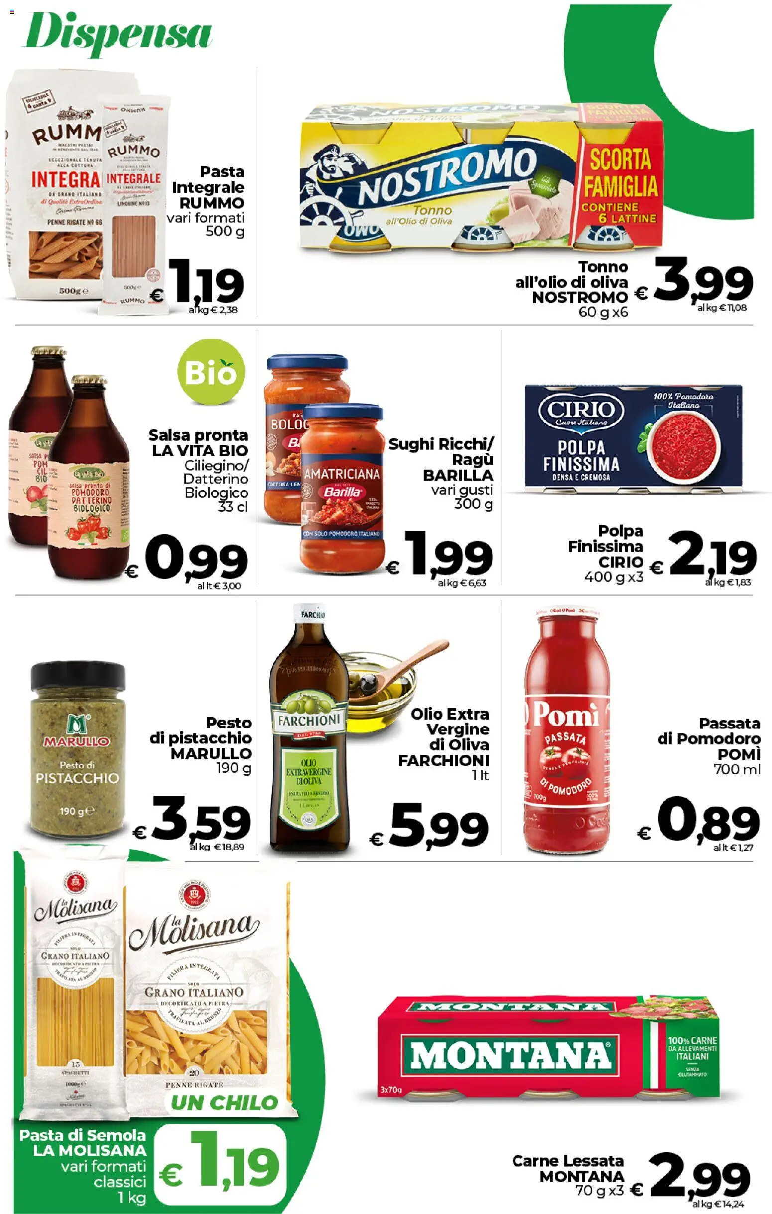 Volantino COOP del 17.03.2026 | Pagina: 14 | Prodotti: Pesto, Passata di pomodoro, Ragú, Tonno