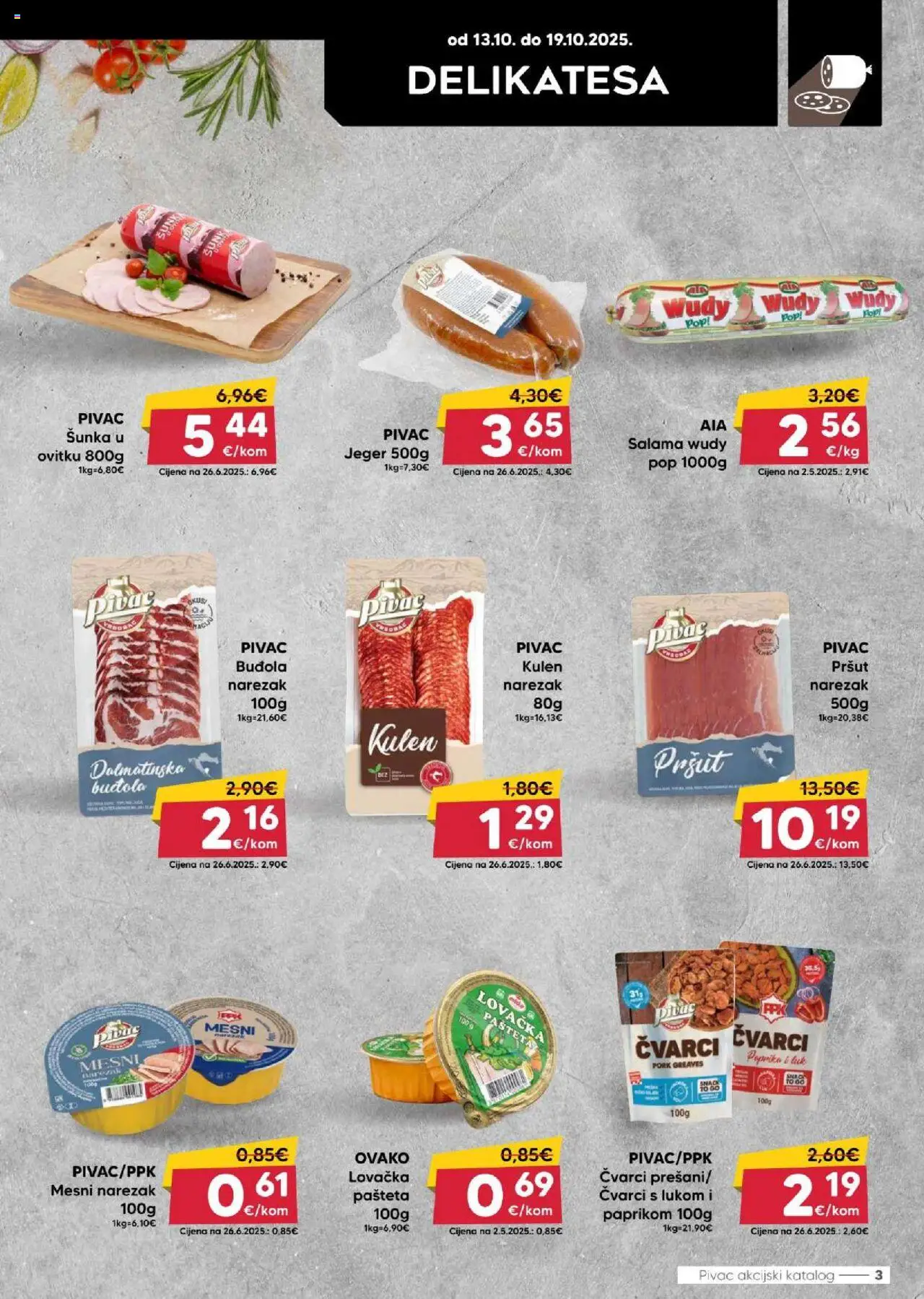 Pivac katalog | vrijedi od 13.10.2025 | Stranica: 3 | Proizvodi: Čvarci, Buđola, Paprika, Kulen
