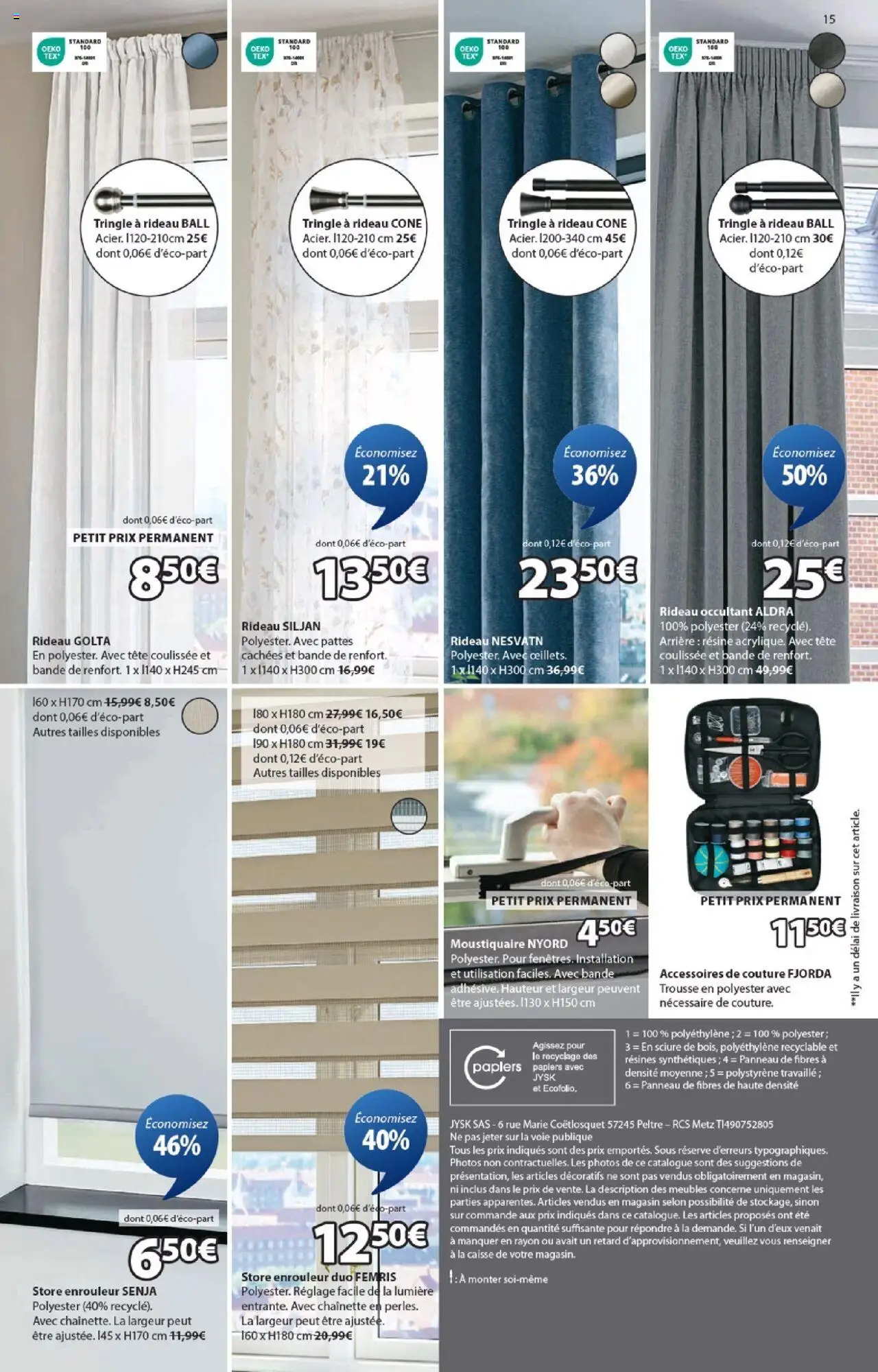  | Page: 15 | Produits: Tringle à rideau, Moustiquaire, Store enrouleur, Rideau