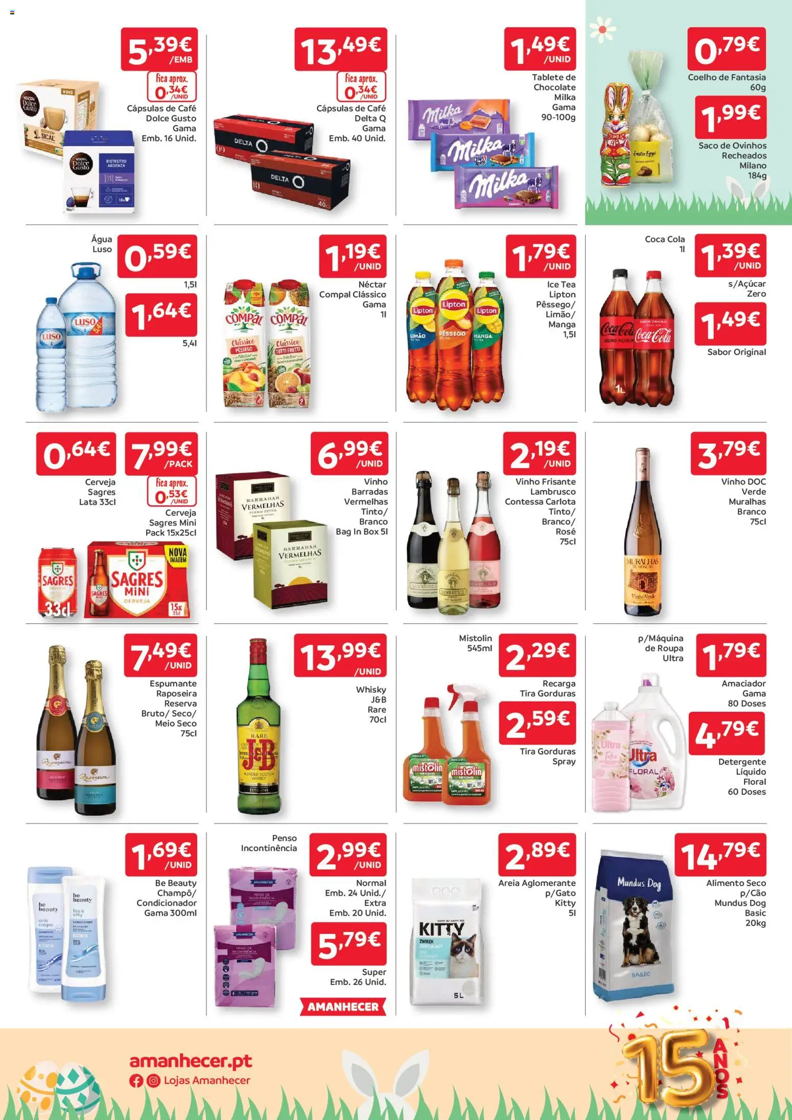 Amanhecer folheto │ válido de 02.04.2026 | Página: 4 | Produtos: Agua, Whisky, Café, Coelho