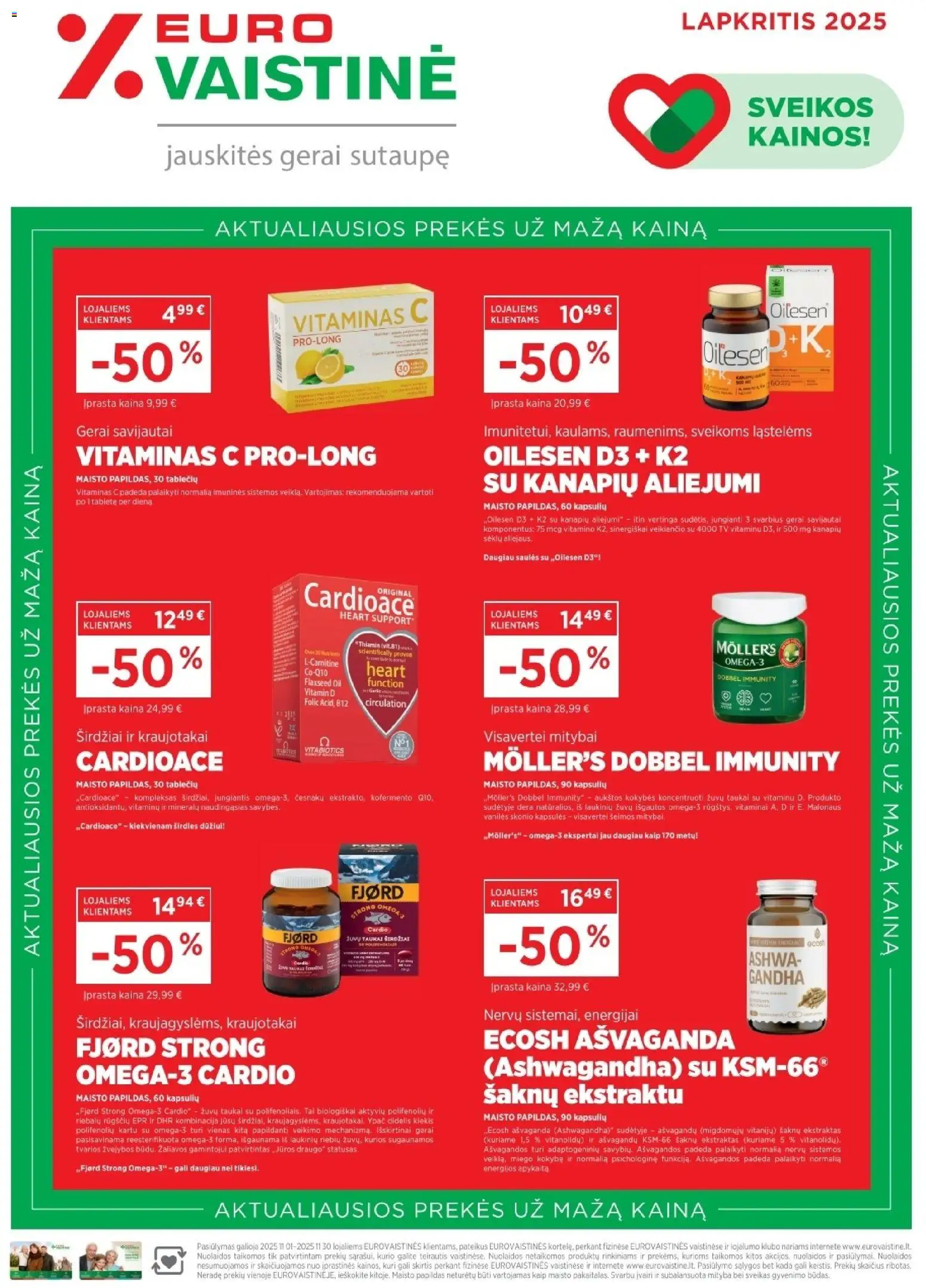 EUROVAISTINĖ akcijos nuo 01.11.2025 | Puslapis: 1 | Prekių: Tv