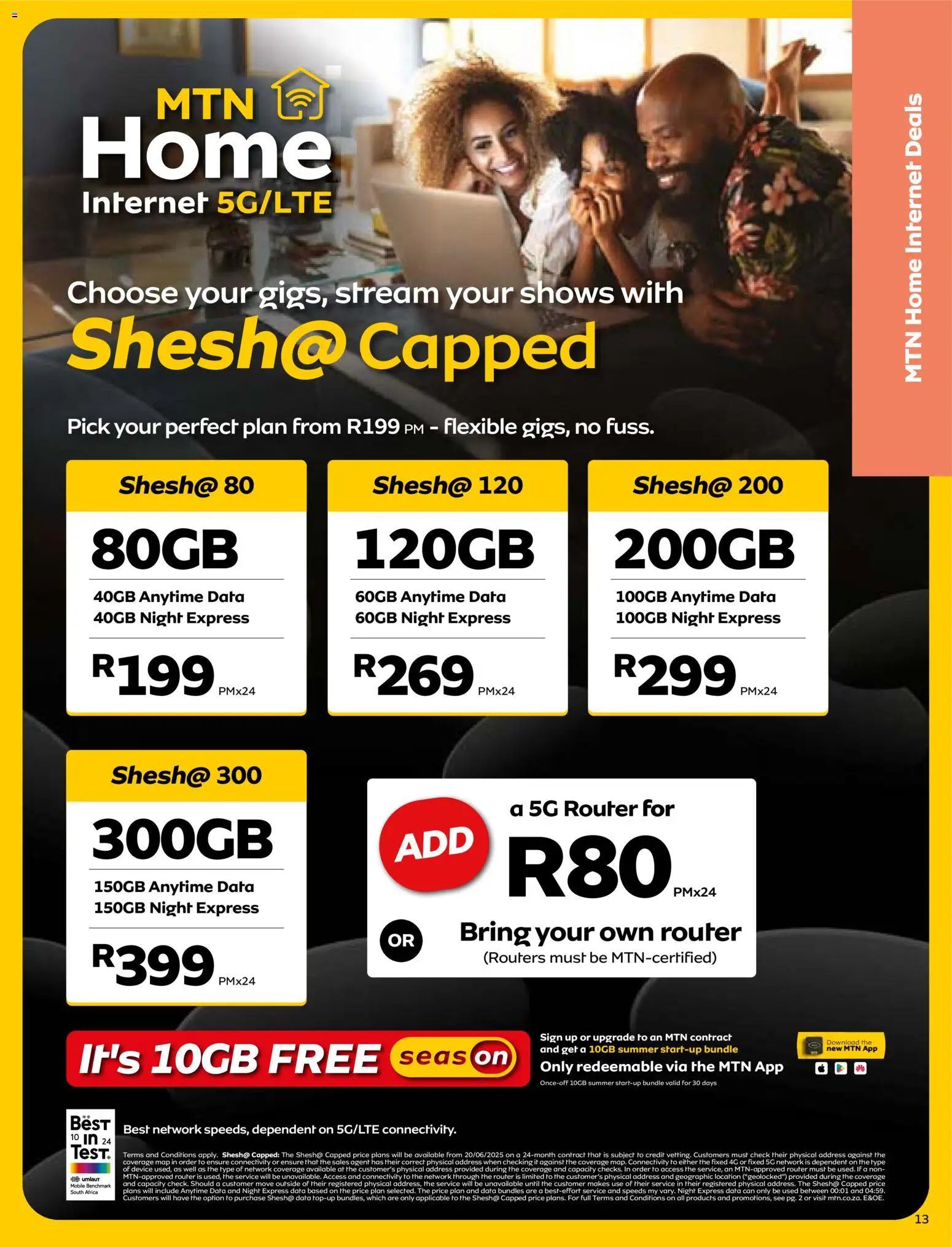 New MTN catalogue – valid from 07.11.2025 | Page: 13 | Products: Data, Router