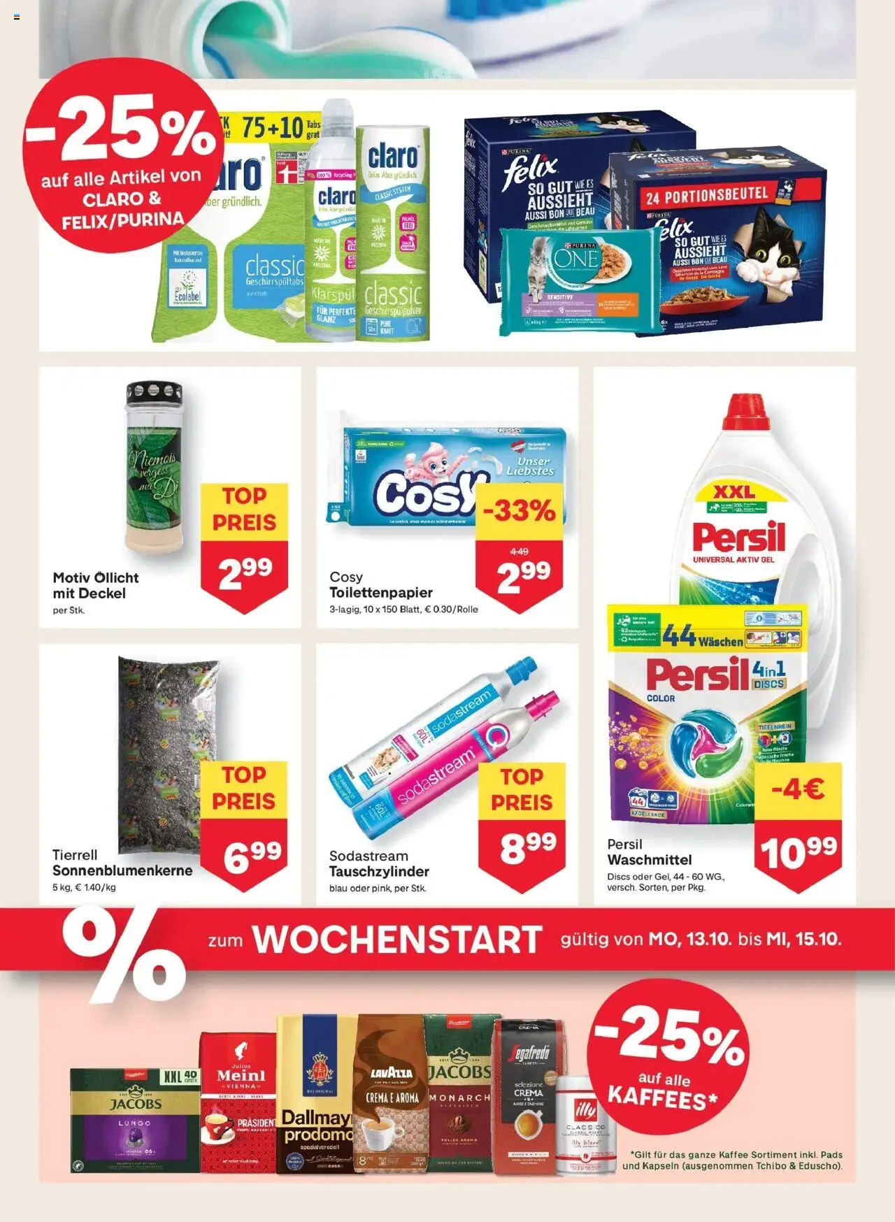 MPREIS Altenmarkt gültig ab 09.10.2025 | Seite: 11 | Produkte: Gemüse, Kaffee, Waschmittel