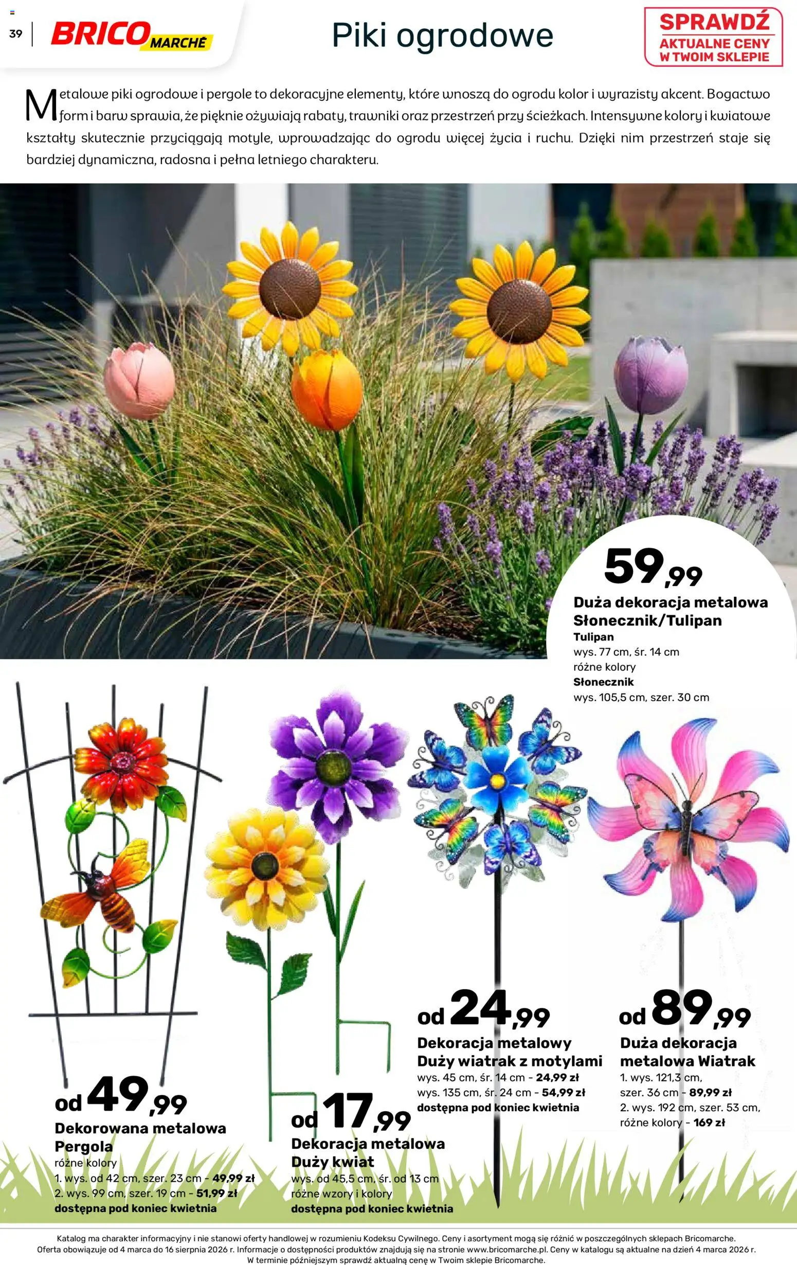 Brico Marché gazetka - Wiosna od 04.03.2026 | Strona: 39 | Produkty: Słonecznik