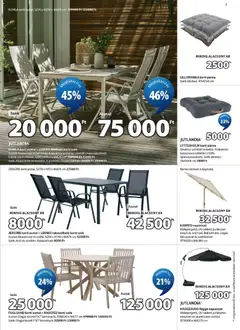 JYSK akciós újság - amely érvényes a következő dátumtól: 25.03.2026 | Oldal: 5 | Termékek: Kerti párna, Párna, Kerti szék, Napernyő