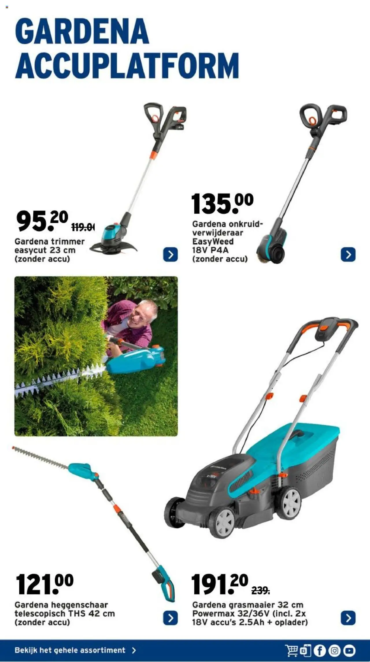  | Pagina: 11 | Producten: Grasmaaier, Trimmer, Oplader