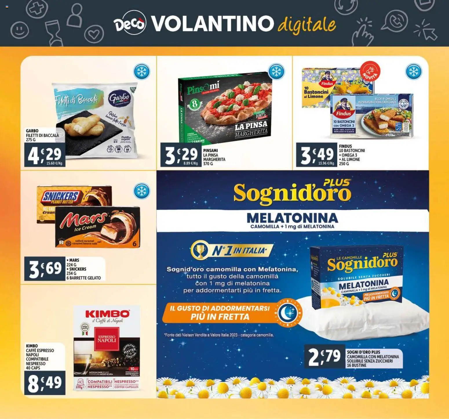 Volantino Decò del 28.10.2025 | Pagina: 24 | Prodotti: Caffè, Gelato, Sale, Limone