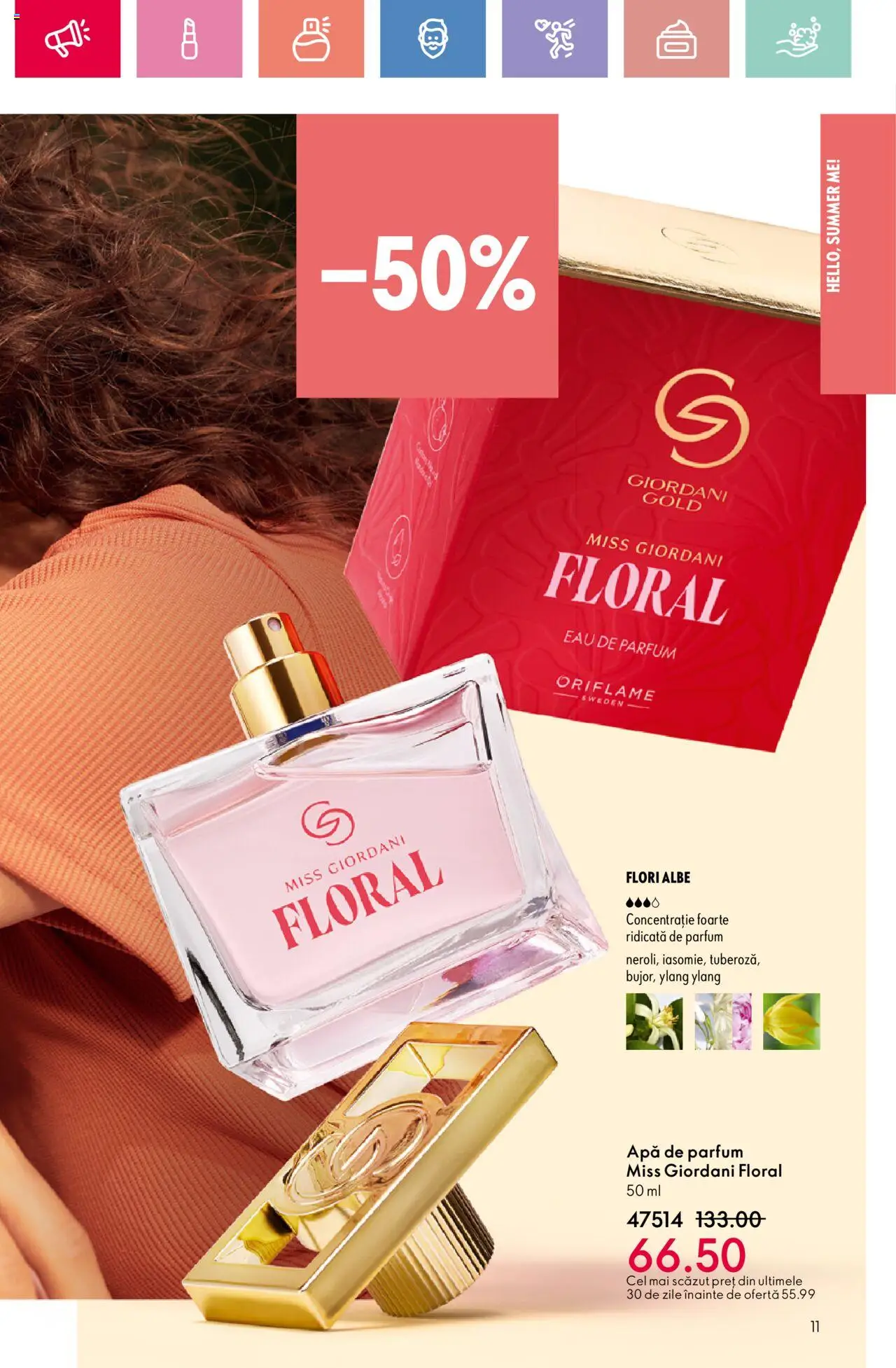 Oriflame catalog 10 2025 – valabil de la 06.07.2025 | Pagină: 11 | Produse: Apă de parfum, Parfum, Apă
