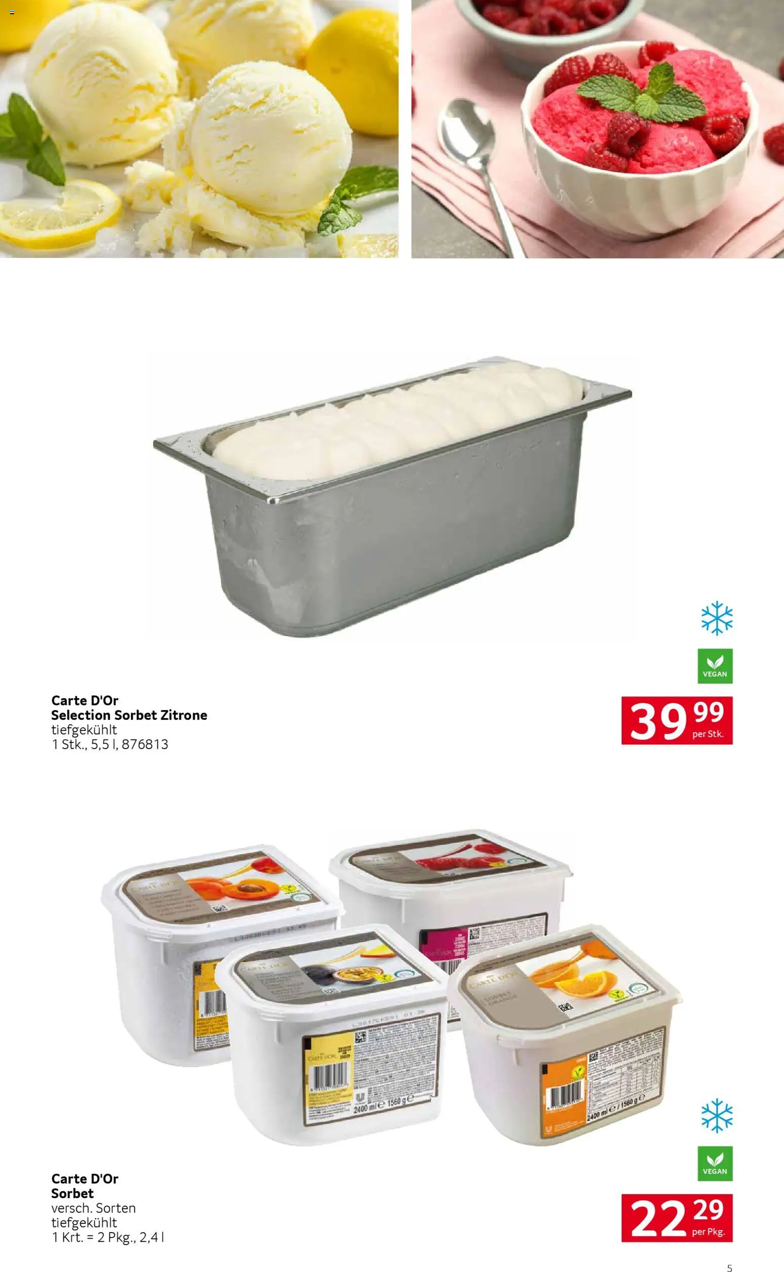 Transgourmet Zeit für Eisgenuss gültig ab 09.03.2026 | Seite: 5 | Produkte: Zitrone