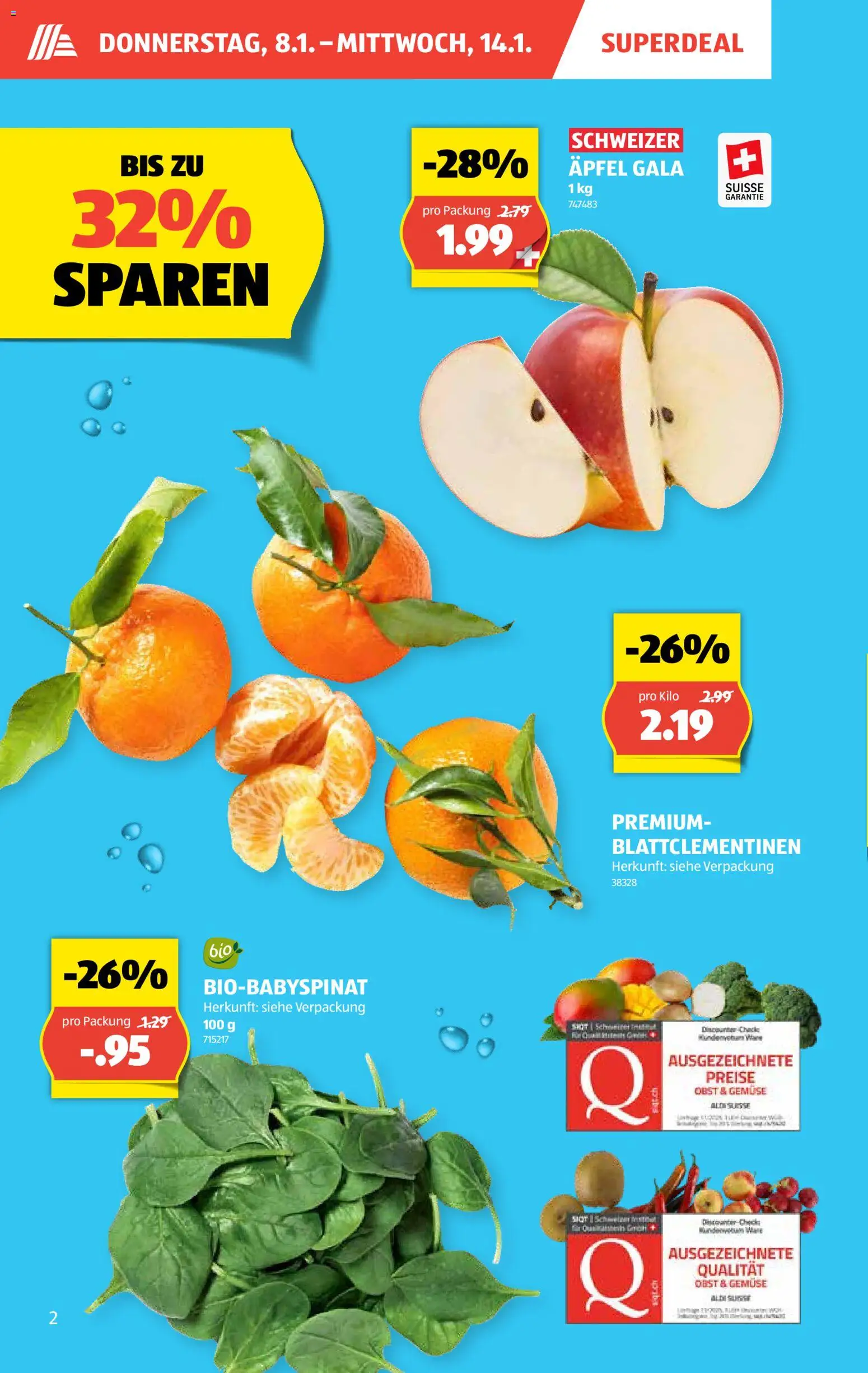 Aldi Aktionen – gültig ab 08.01.2026 | Seite: 3 | Produkte: Äpfel, Gemüse