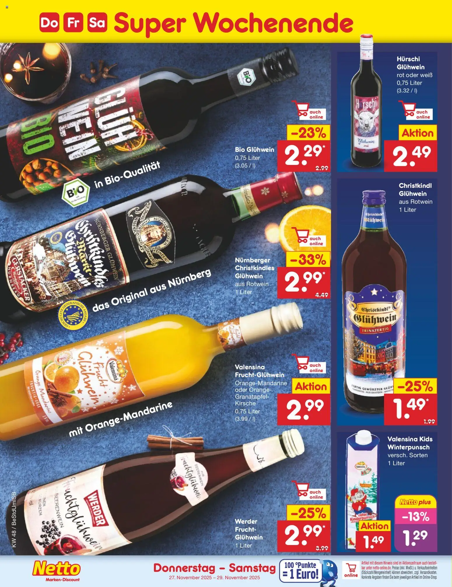 Netto Marken-Discount - Black Friday – gültig ab 24.11.2025 | Seite: 46 | Produkte: Granatapfel, Rotwein, Valensina