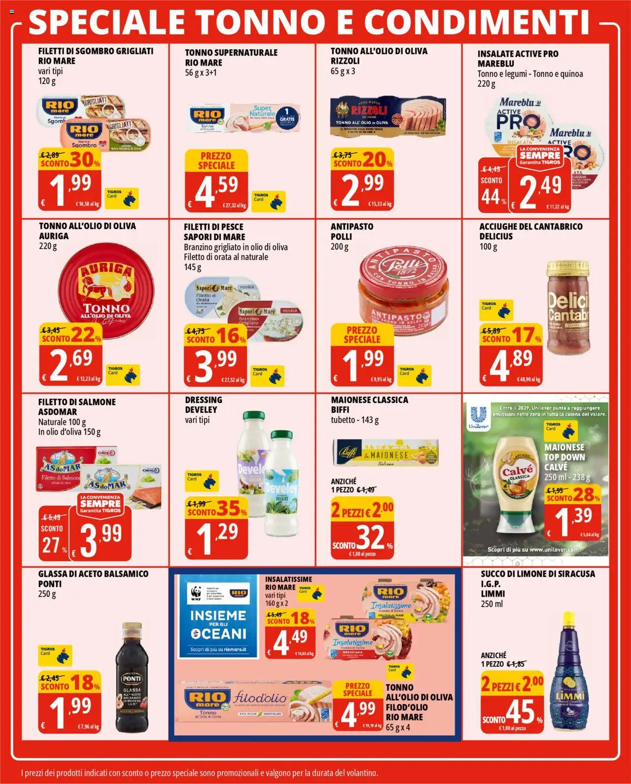 Volantino Tigros del 04.06.2025 | Pagina: 20 | Prodotti: Legumi, Salmone, Orata, Quinoa