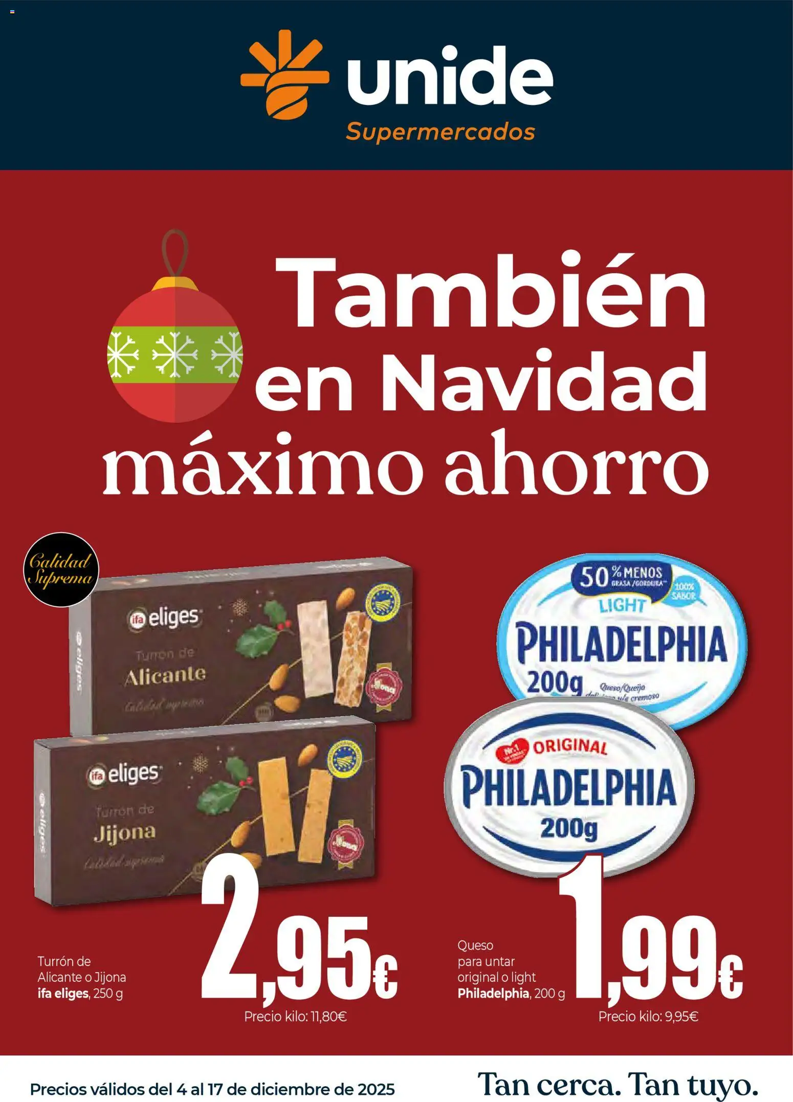Unide - folleto │ válido desde el 04.12.2025 | Página: 1 | Productos: Queso