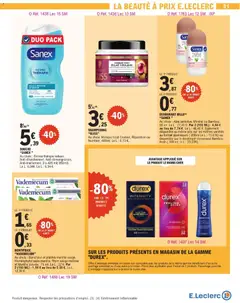 E.Leclerc - Prévisualisation de SHAMPOOING "GLISS", Au choix: Masque Eclat Couleur, Réparation ou Nutrition. 400ml. valide à partir de 10.02.2026 | Page: 31 | Produits: Douche Sanex, Shampooing, Déodorant, Dentifrice