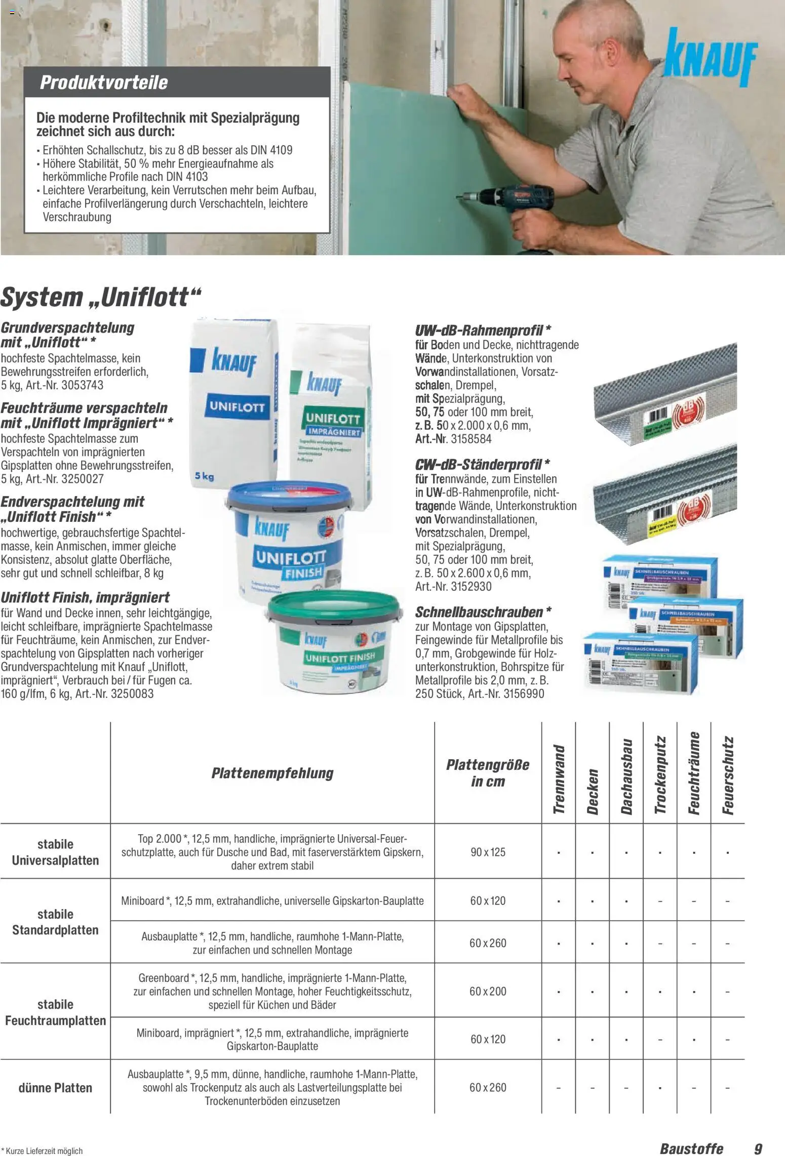 Toom Baumarkt Baustoffe & Bauelemente 2026 – gültig ab 20.02.2026 | Seite: 9 | Produkte: Top, Decke, Dusche, Finish