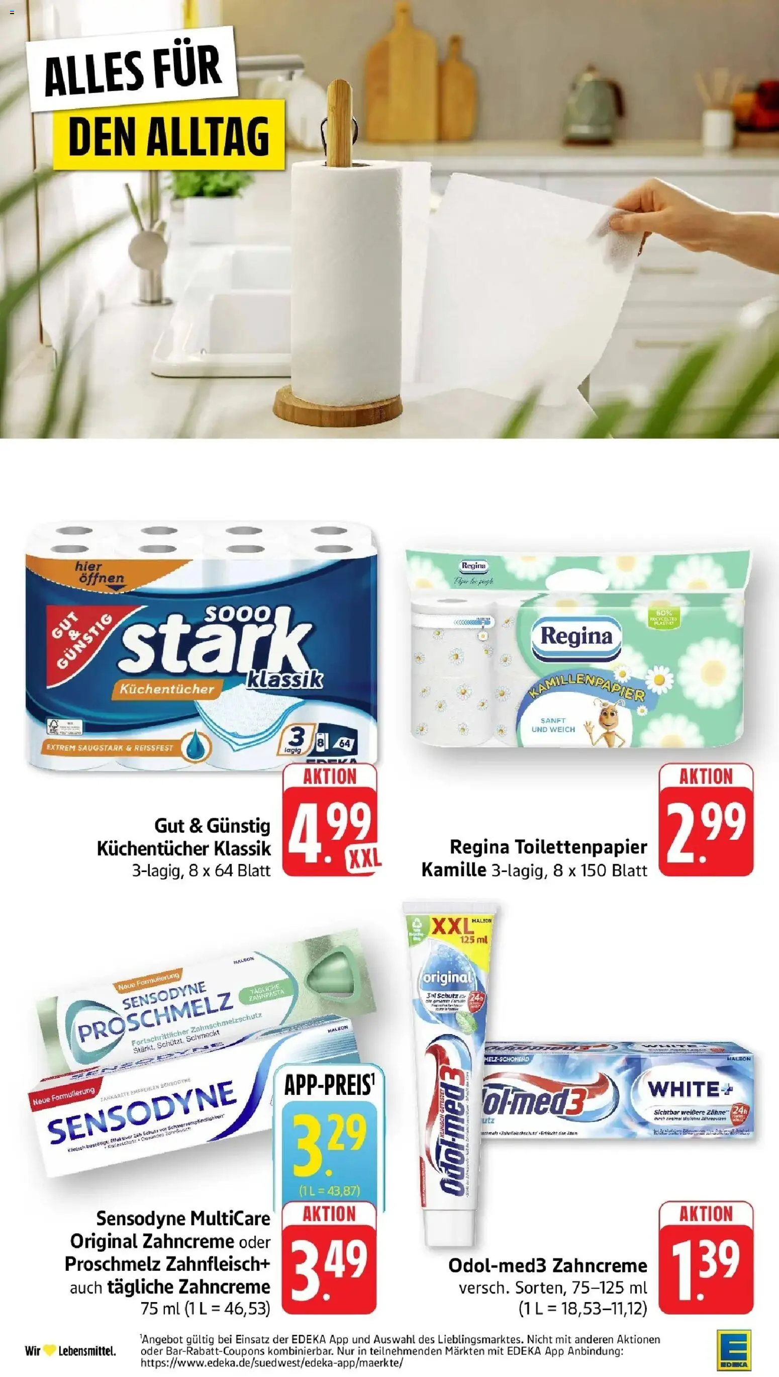 Edeka prospekt Möglingen	 – gültig ab 16.03.2026 | Seite: 46 | Produkte: Zahnpasta, Toilettenpapier