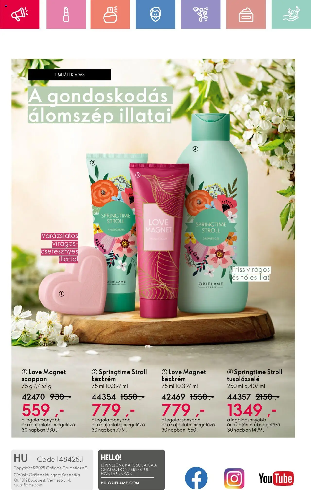 Oriflame akciós ujság - amely érvényes a következő dátumtól: 17.08.2025 | Oldal: 148 | Termékek: Kézkrém, Szappan