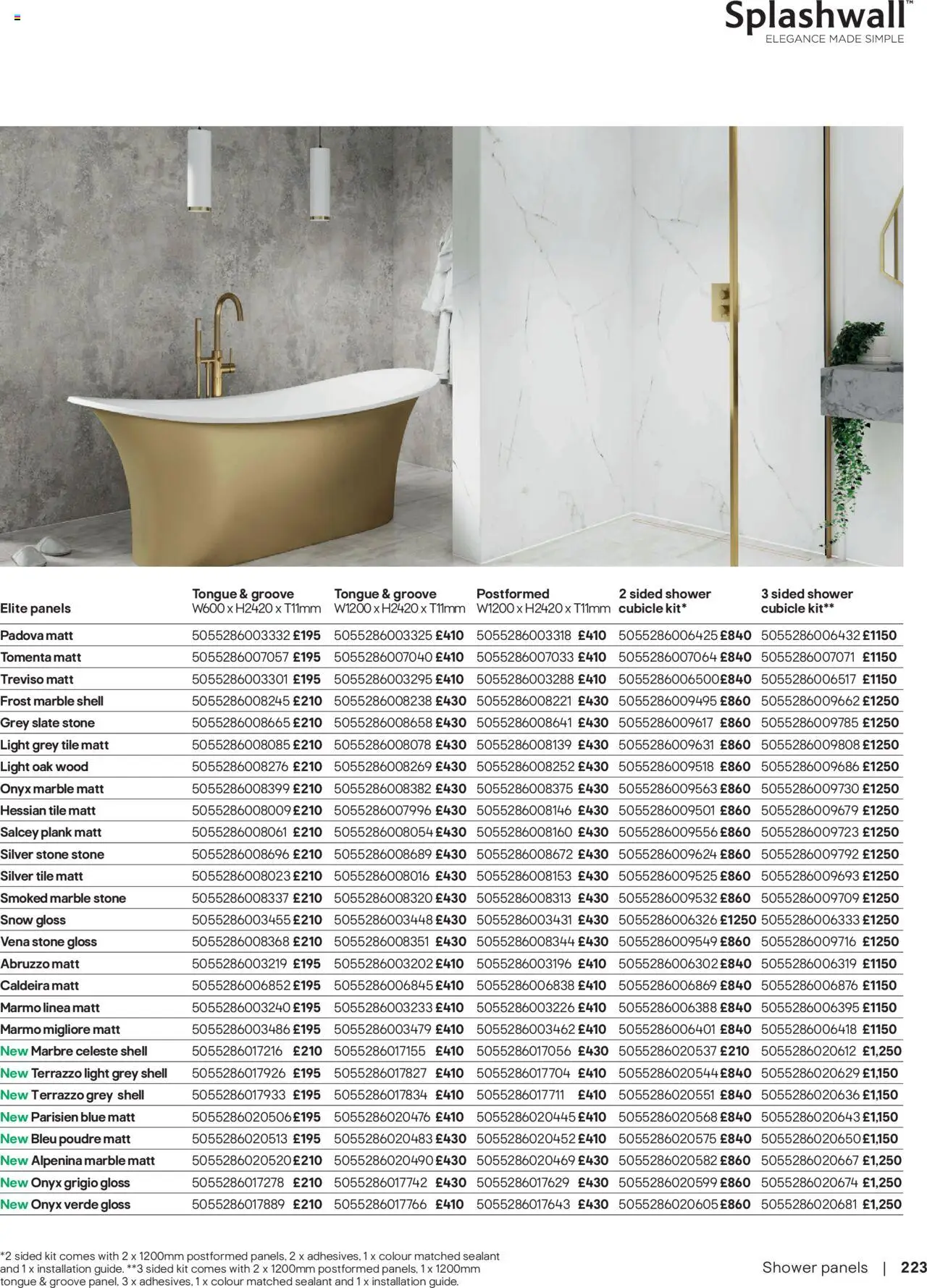  | Page: 223 | Products: Shower