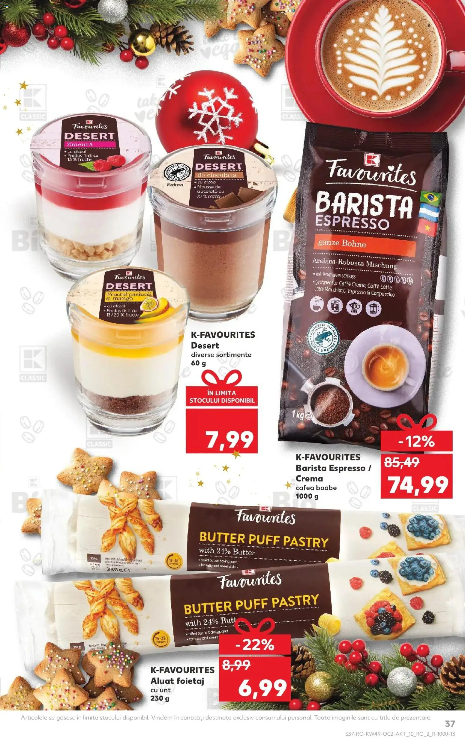 Noul catalog Kaufland – valabil de la 03.12.2025 | Pagină: 37 | Produse: Foietaj, Unt, Fructe, Mango