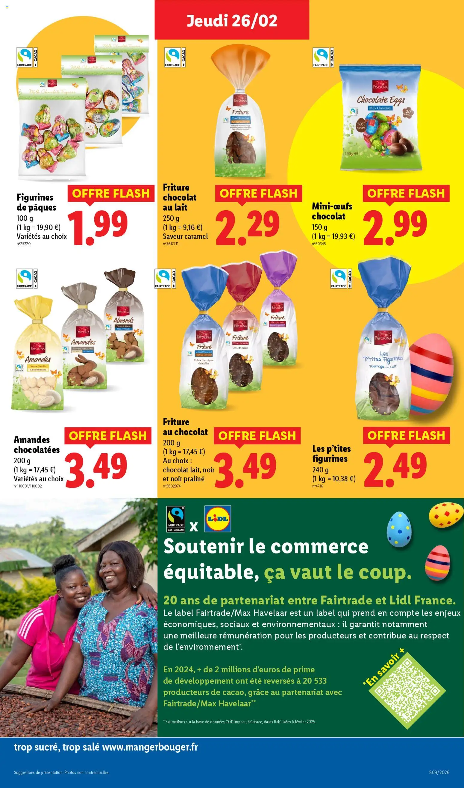 {H1} | Page: 25 | Produits: Lait, Chocolat, Figurines, Amandes
