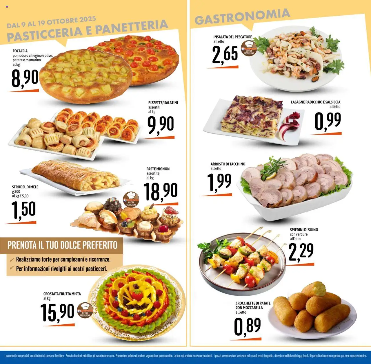Volantino Emisfero del 09.10.2025 | Pagina: 12 | Prodotti: Frutta, Salsiccia, Crocchette, Terra