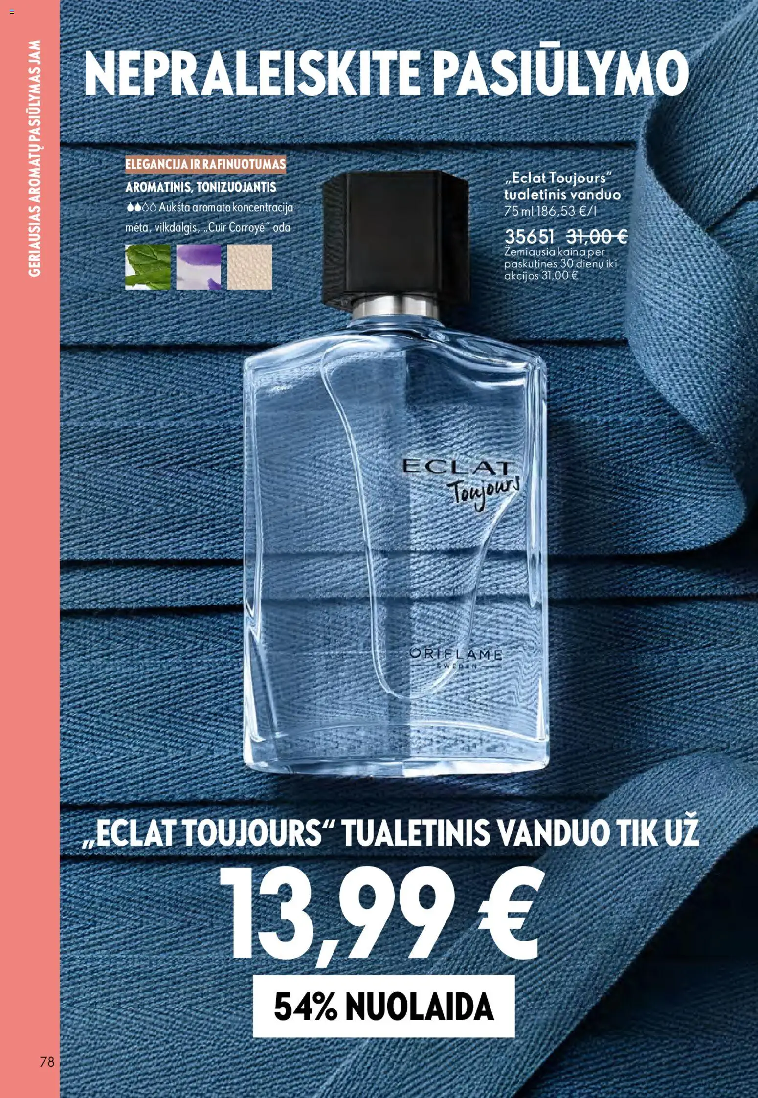 Oriflame akcijos nuo 01.04.2026 | Puslapis: 78 | Prekių: Tualetinis vanduo