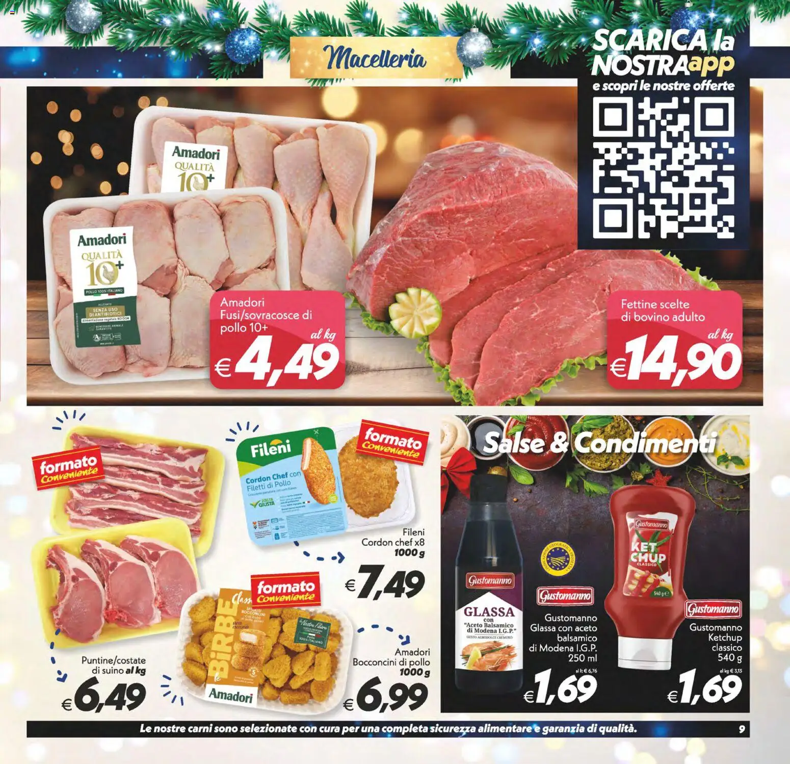 Volantino SuperConveniente del 27.12.2025 | Pagina: 9 | Prodotti: Bovino, Pollo, Ketchup, Glassa