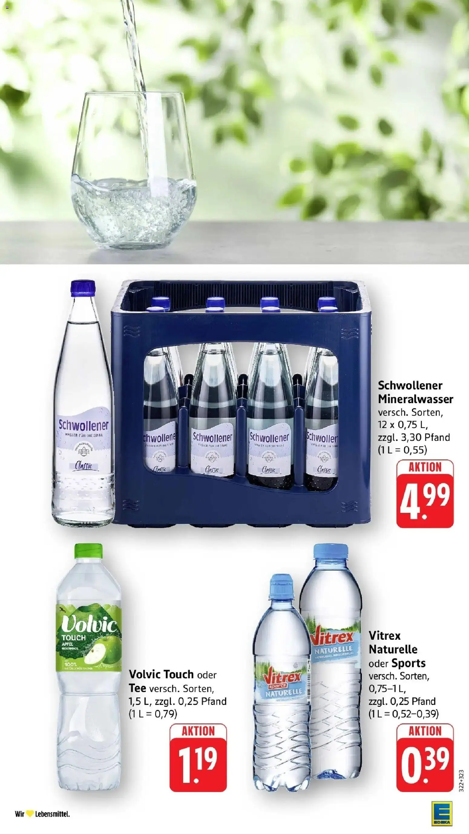Edeka prospekt Friedrichsthal	 – gültig ab 19.04.2026 | Seite: 28 | Produkte: Äpfel, Volvic touch, Mineralwasser, Tee